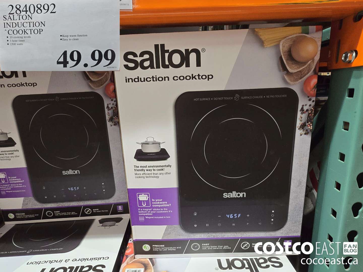 2840892 SALTON INDUCTION COOKTOP $49.99