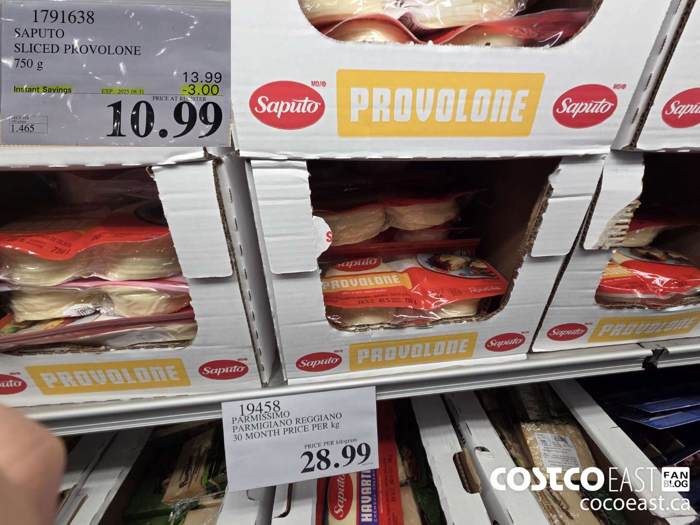 1791638 SAPUTO SLICED PROVOLONE 750 g ($3.00 INSTANT SAVINGS EXPIRES ON 2025-08-31) $10.99