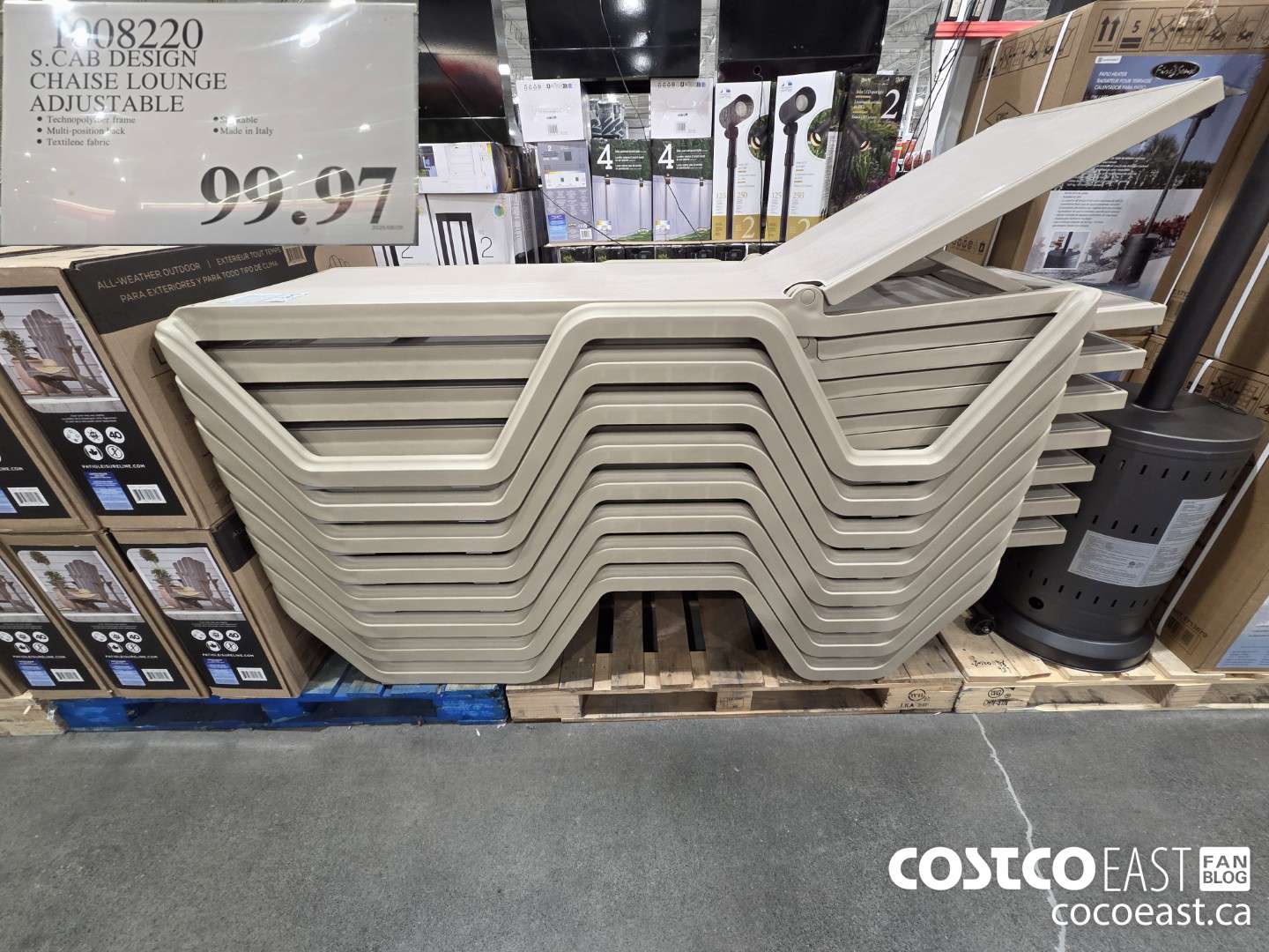 1008220 S.CAB DESIGN CHAISE LOUNGE ADJUSTABLE ($100.00 INSTANT SAVINGS) $99.97