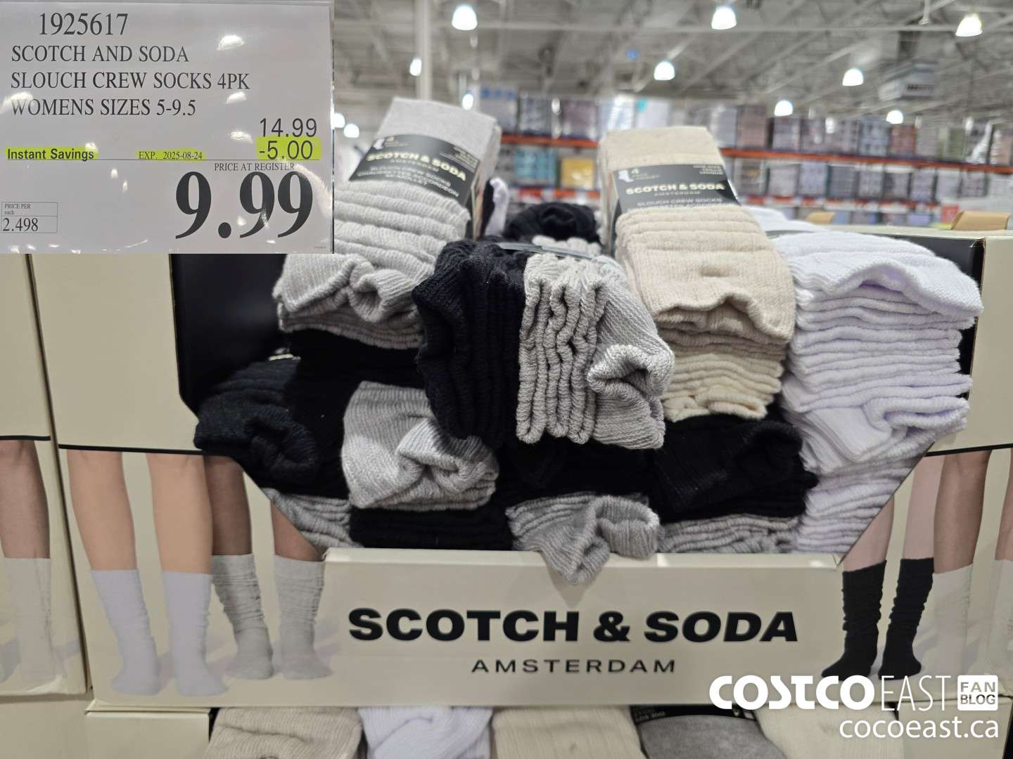 1925617 SCOTCH AND SODA SLOUCH CREW SOCKS 4PK WOMENS SIZES 5-9.5 ($5.00 INSTANT SAVINGS EXPIRES ON 2025-08-24) $9.99