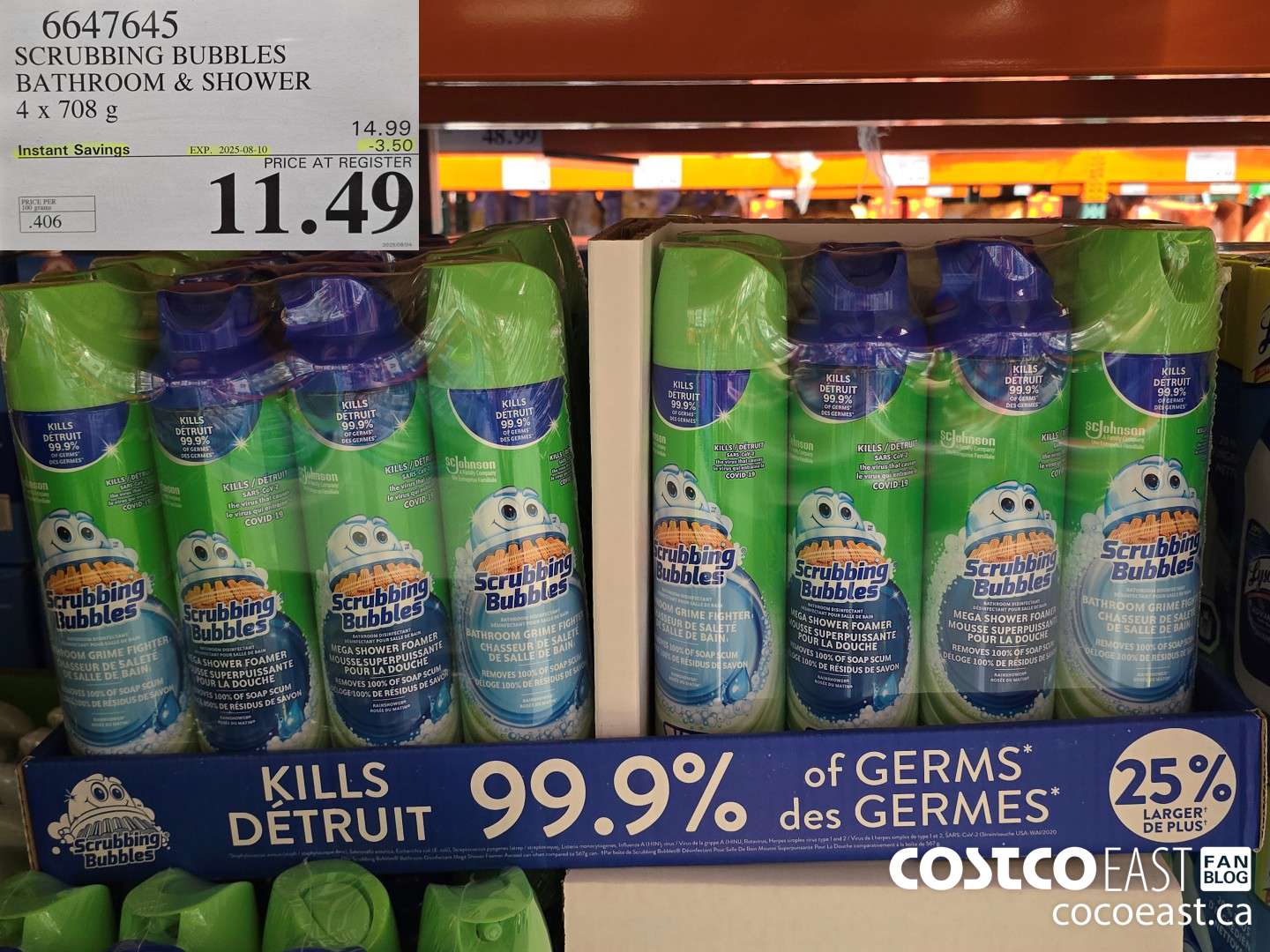 6647645 SCRUBBING BUBBLES BATHROOM & SHOWER PACK OF 4 ($3.50 INSTANT SAVINGS EXPIRES ON 2025-08-10) $11.49