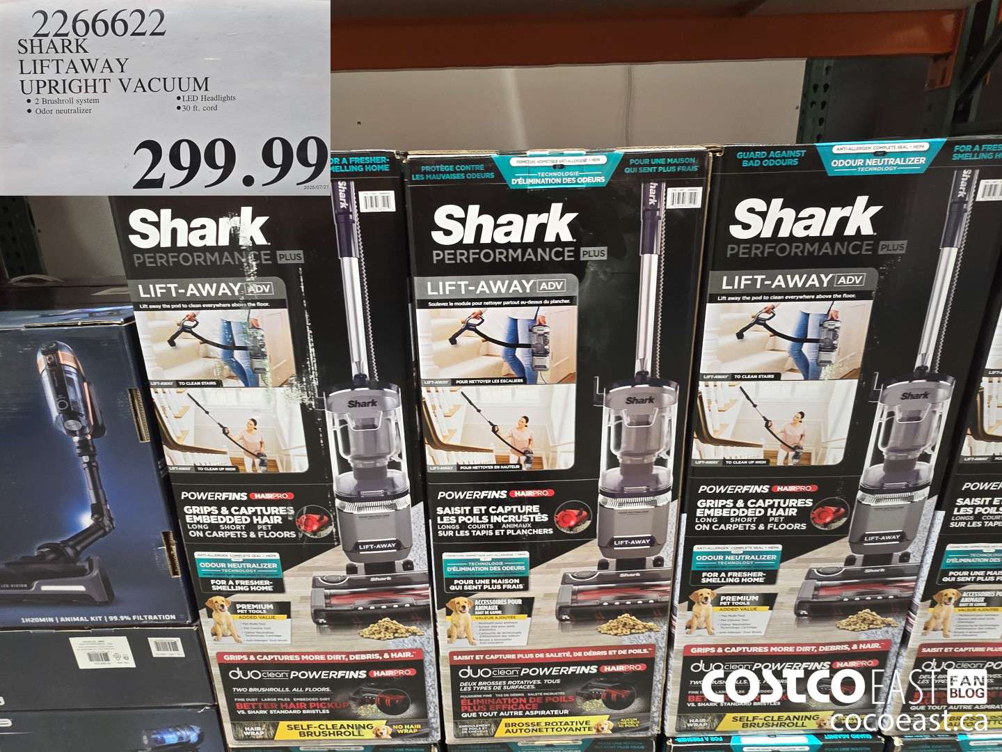 2266622 SHARK LIFTAWAY UPRIGHT VACUUM $299.99