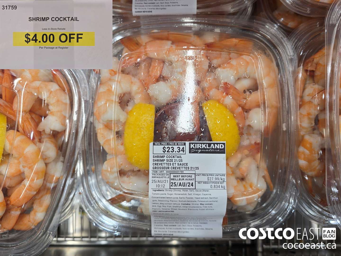 31759 SHRIMP COCKTAIL ($4.00 INSTANT SAVINGS)