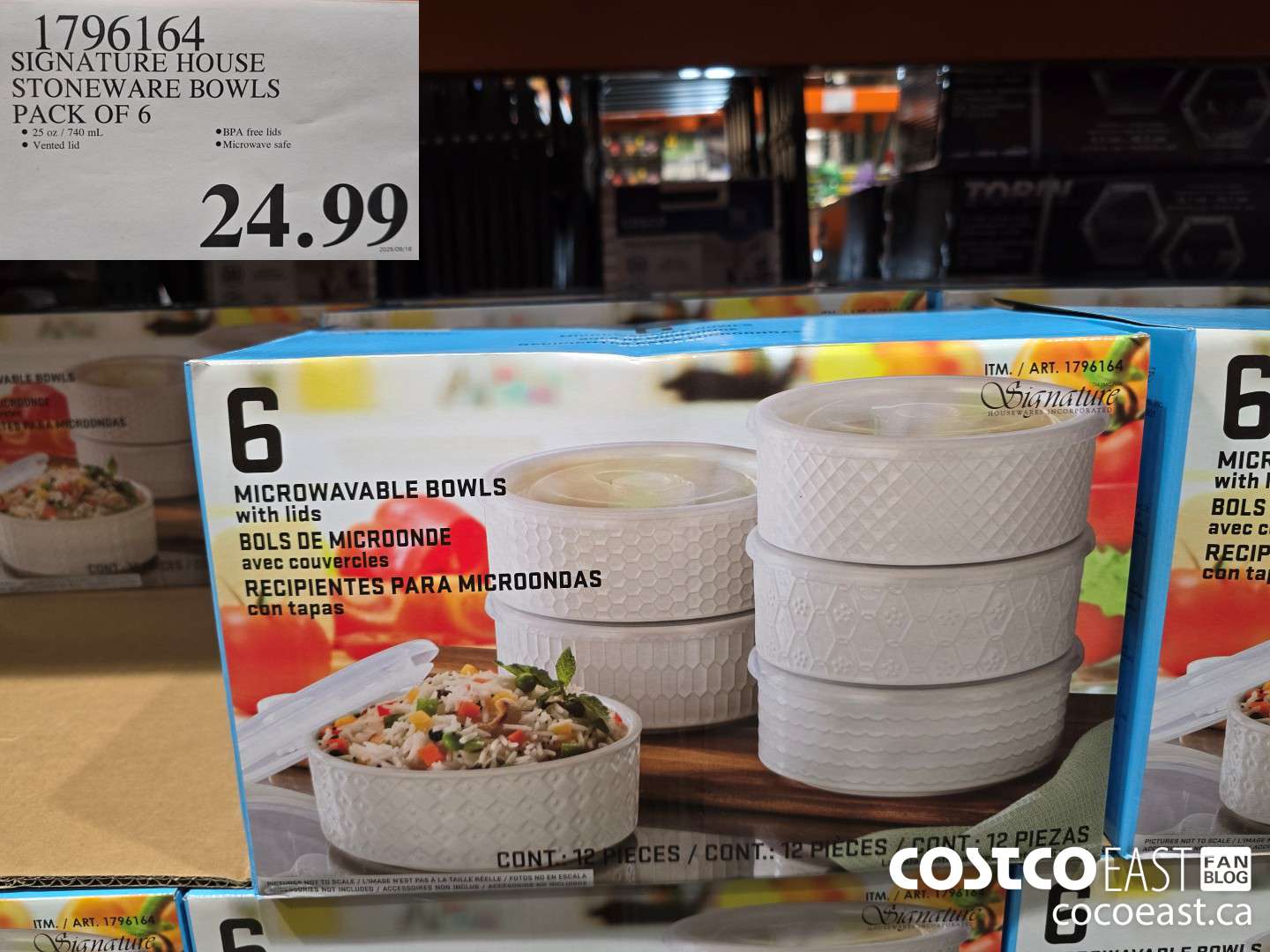 1796164 SIGNATURE HOUSE STONEWARE BOWLS PACK OF 6 $24.99