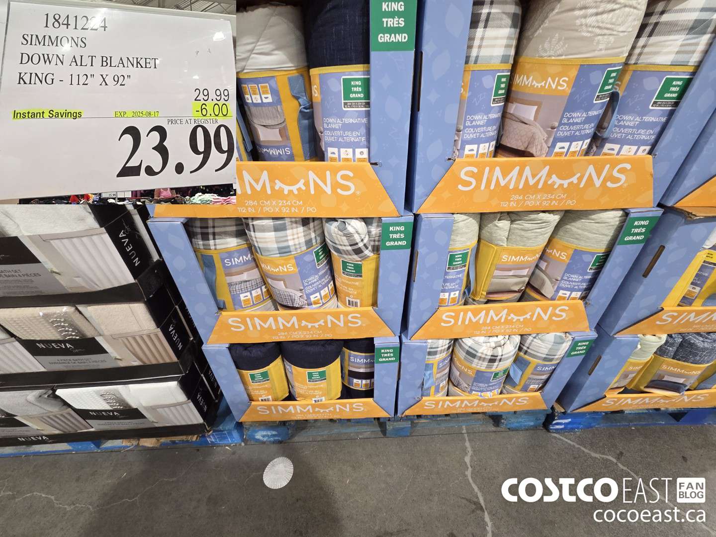 1841224 SIMMONS DOWN ALT BLANKET KING - 112