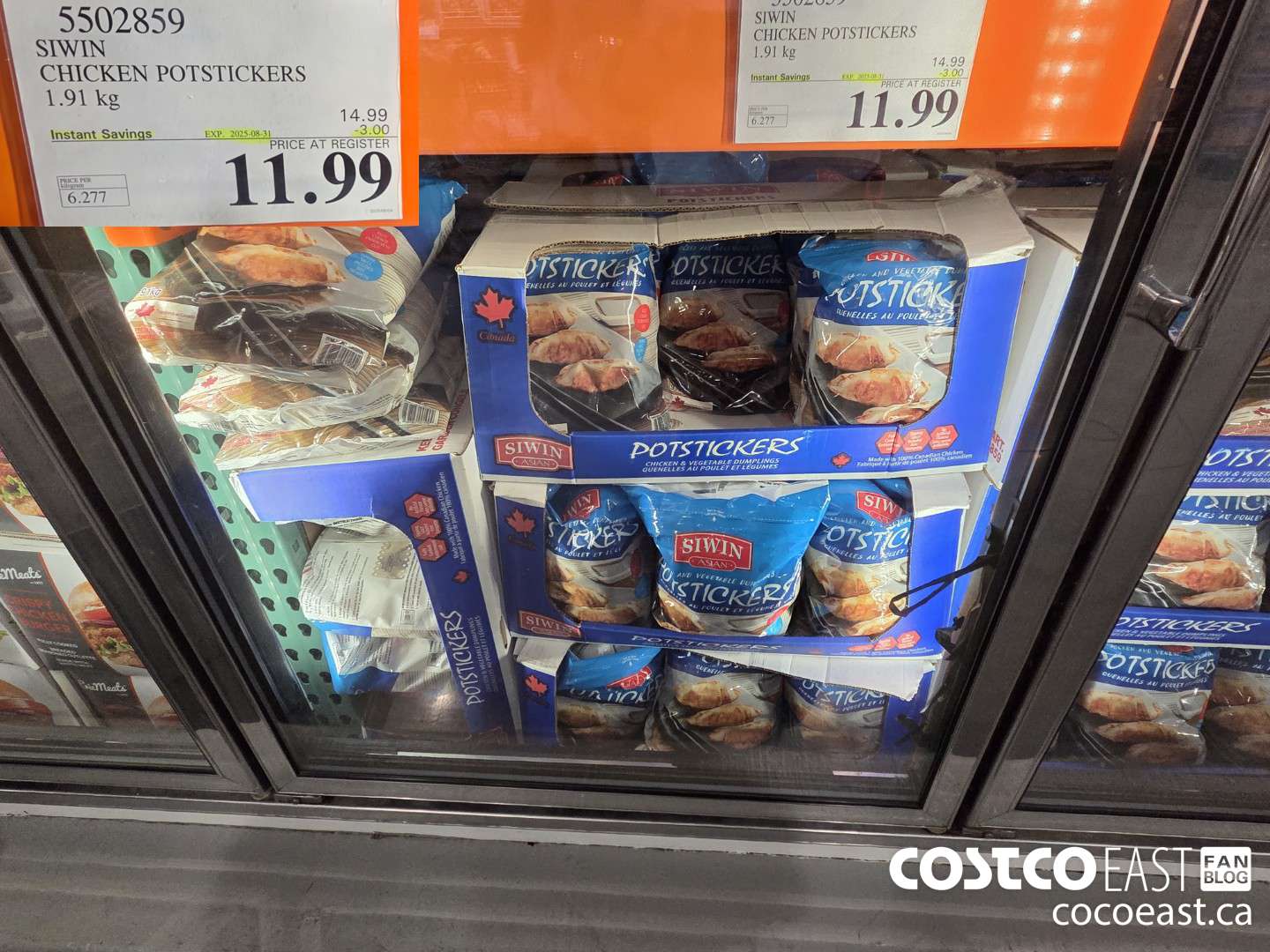 5502859 SIWIN CHICKEN POTSTICKERS 1.91 KG ($3.00 INSTANT SAVINGS EXPIRES ON 2025-08-31) $11.99