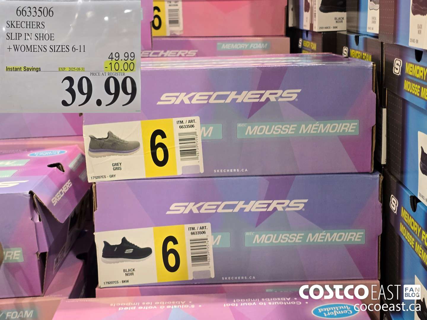6633506 SKECHERS SLIP IN SHOE +WOMENS SIZES 6-11  ($10.00 INSTANT SAVINGS EXPIRES ON 2025-08-31) $39.99