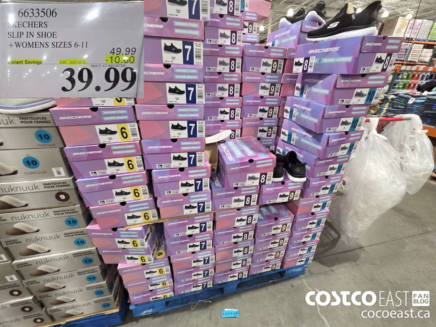 6633506 SKECHERS SLIP IN SHOE +WOMENS SIZES 6-11  ($10.00 INSTANT SAVINGS EXPIRES ON 2025-08-31) $39.99