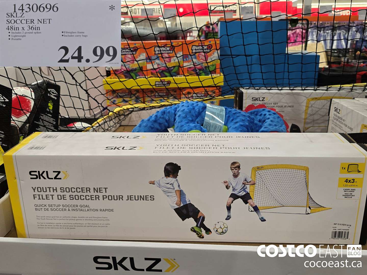 1430696 SKLZ SOCCER NET 48IN X 36IN $24.99