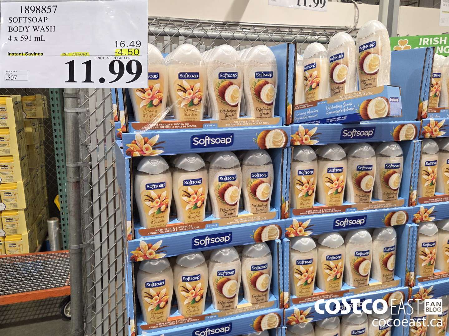 1898857 SOFTSOAP BODY WASH 4 x 591 mL ($4.50 INSTANT SAVINGS EXPIRES ON 2025-08-31) $11.99