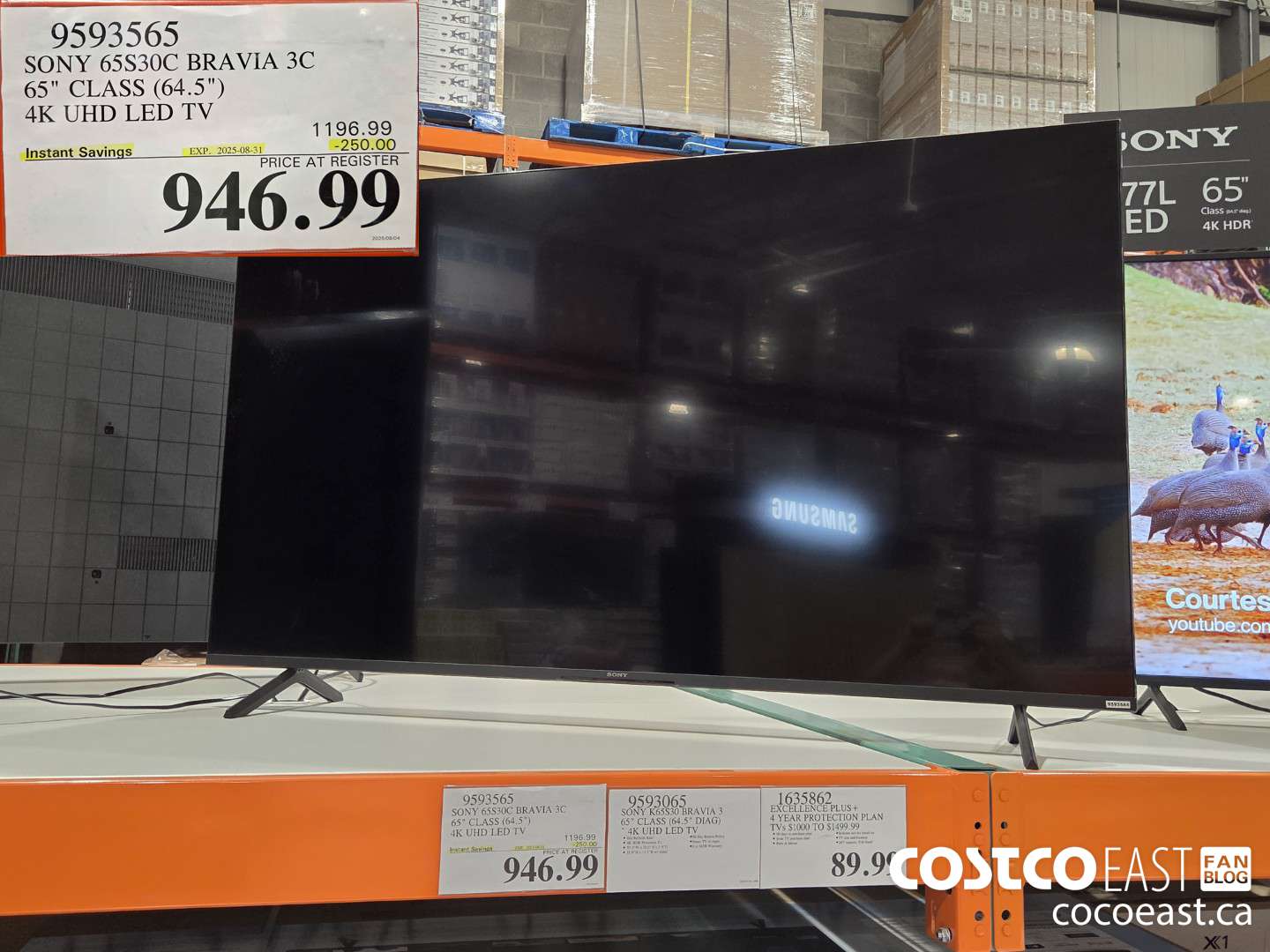 9593565 SONY 65830C BRAVIA 3C 65