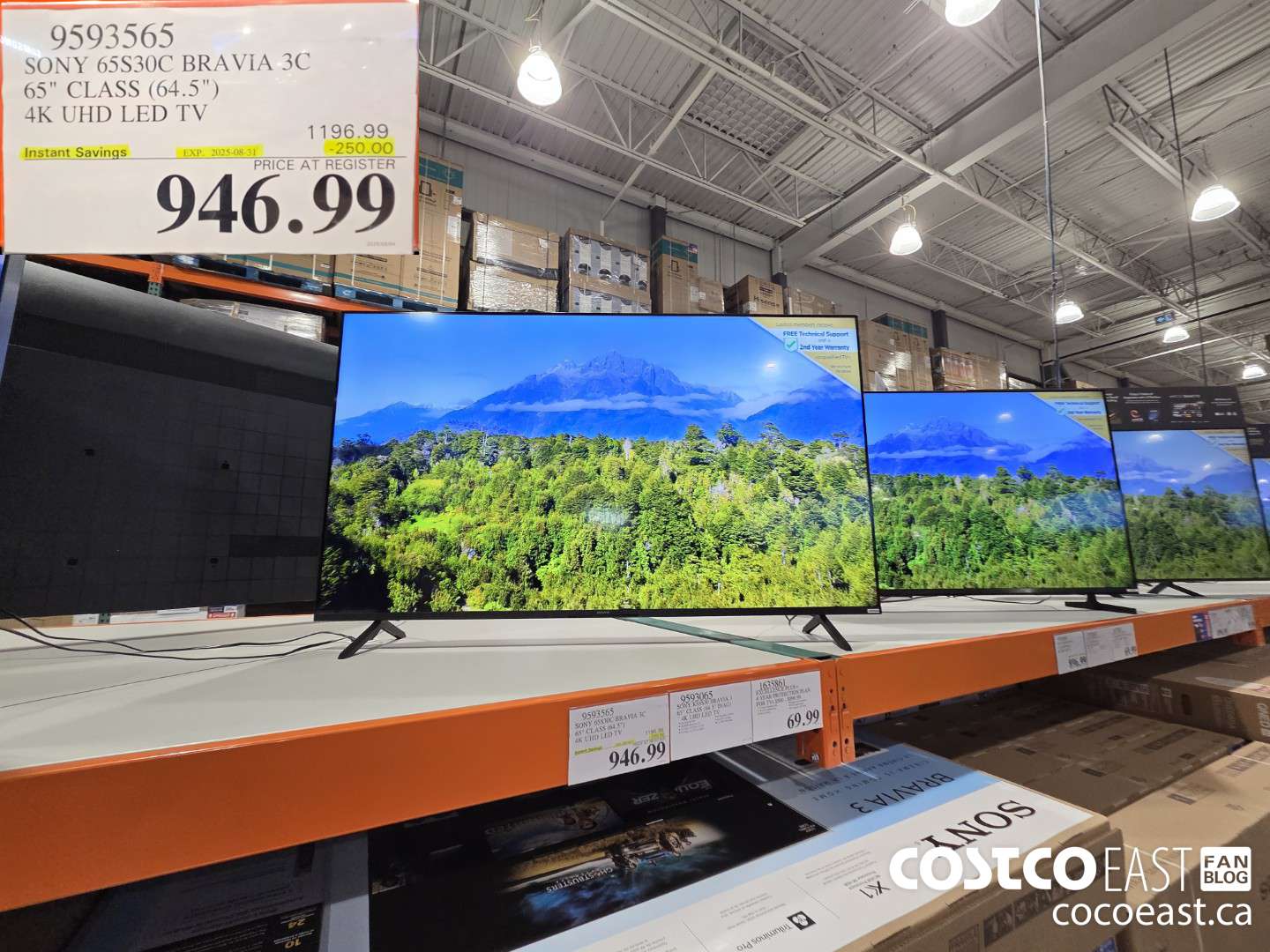 9593565 SONY 65830C BRAVIA 3C 65