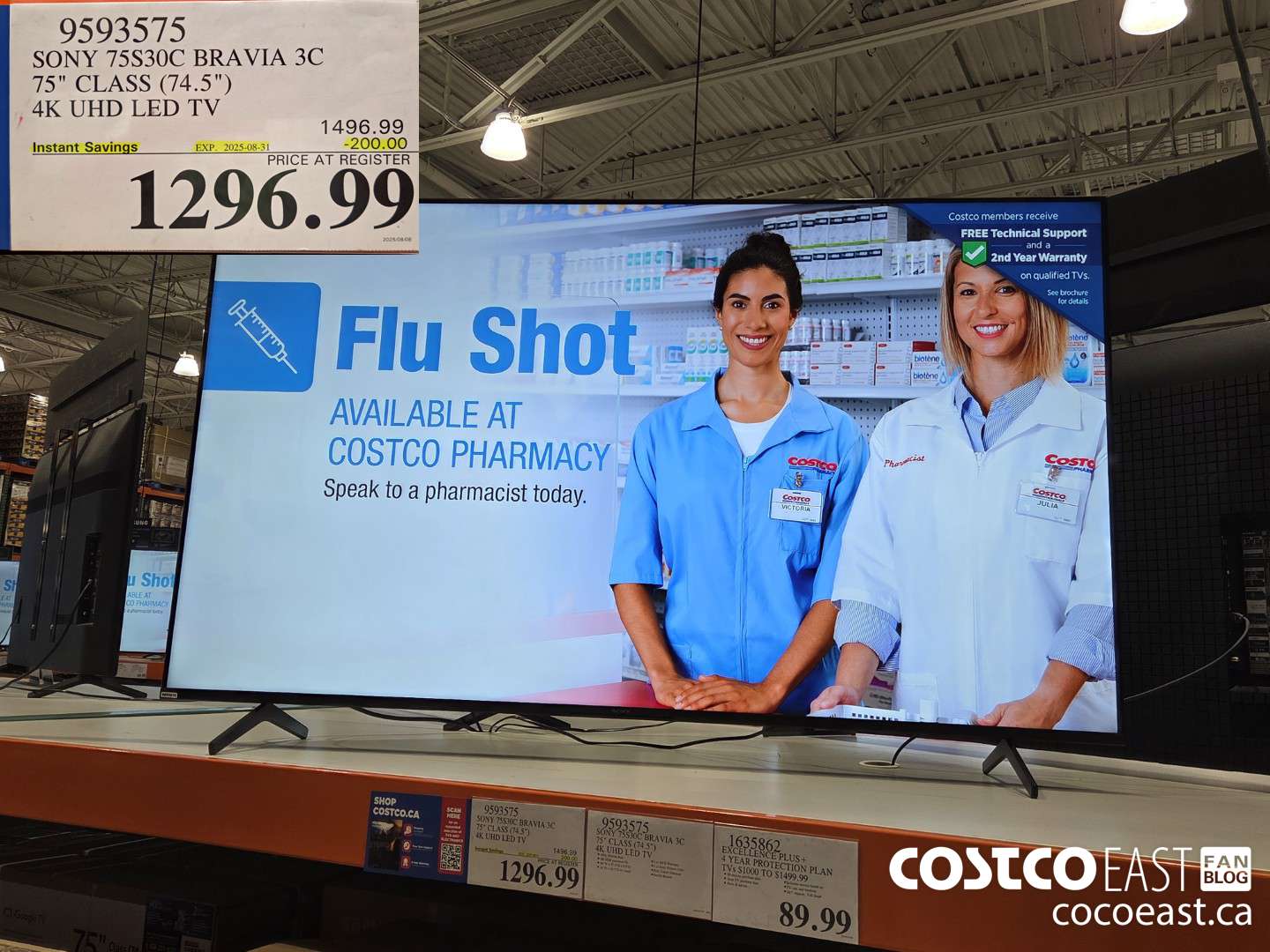 9593575 SONY 75830C BRAVIA 3C 75