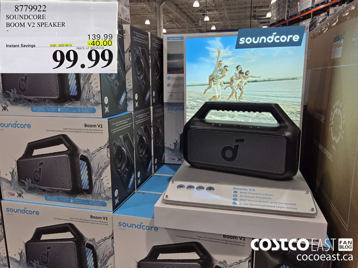 8779922 SOUNDCORE BOOM V2 SPEAKER ($40.00 INSTANT SAVINGS EXPIRES ON 2025-08-31) $99.99