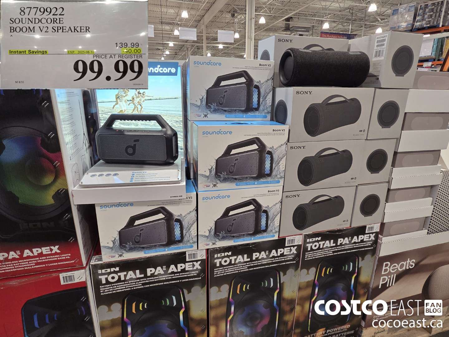 8779922 SOUNDCORE BOOM V2 SPEAKER ($40.00 INSTANT SAVINGS EXPIRES ON 2025-08-31) $99.99