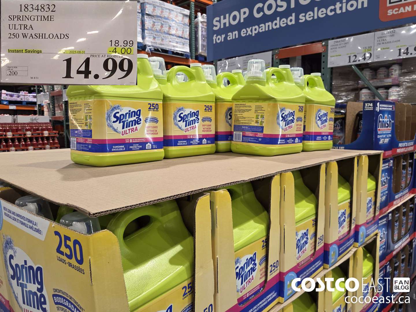 1834832 SPRING TIME ULTRA 250 WASHLOADS ($4.00 INSTANT SAVINGS EXPIRES ON 2025-08-31) $14.99