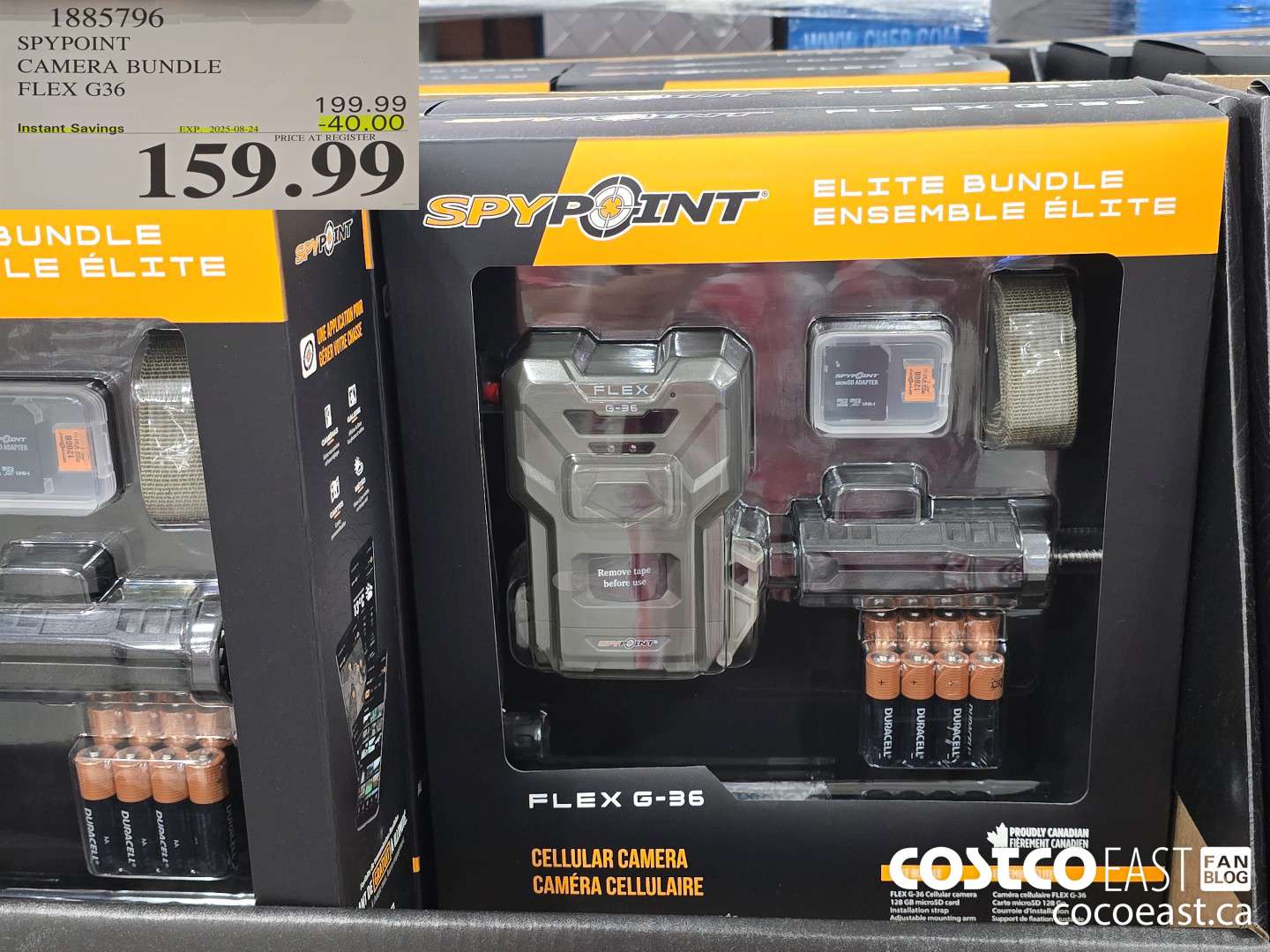 1885796 SPYPOINT CAMERA BUNDLE FLEX G36 4B0.00 (EXPIRES ON 2025-08-24) $159.99