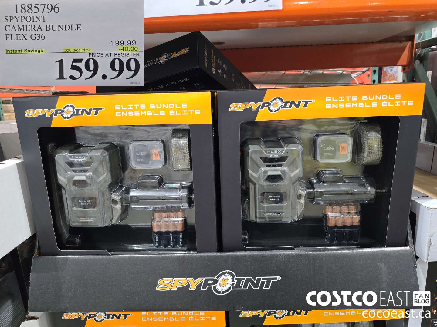 1885796 SPYPOINT CAMERA BUNDLE FLEX G36 4B0.00 ($40.00 INSTANT SAVINGS EXPIRES ON 2025-08-24) $159.99