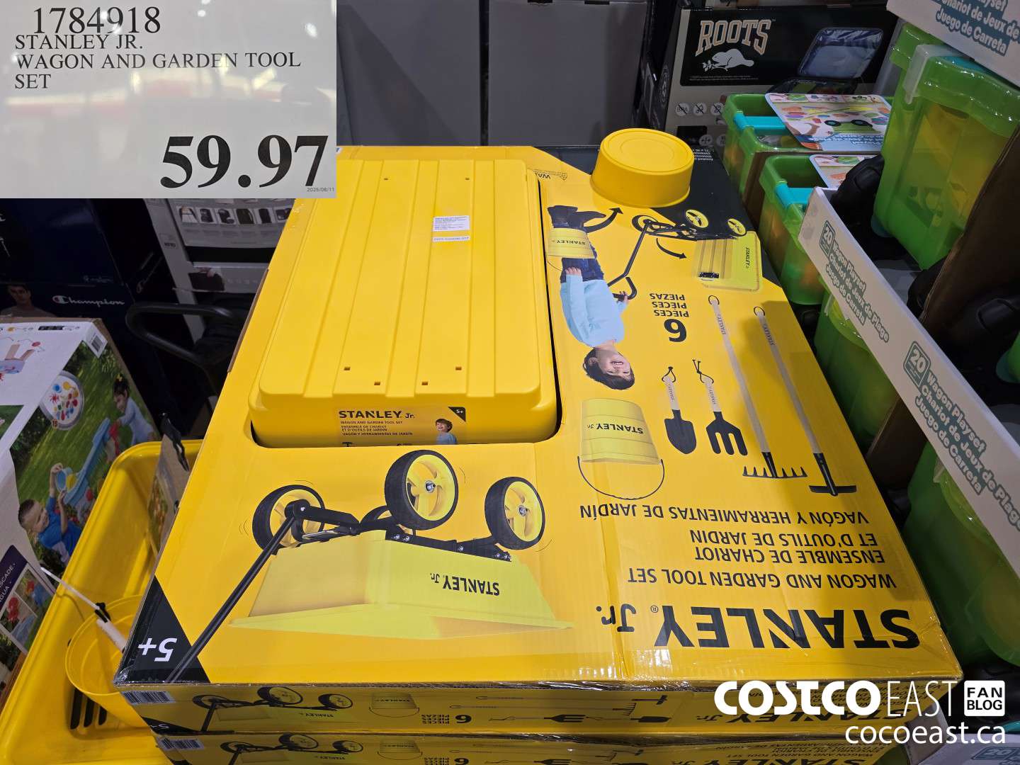 1784918 STANLEY JR. WAGON AND GARDEN TOOL SET $59.97