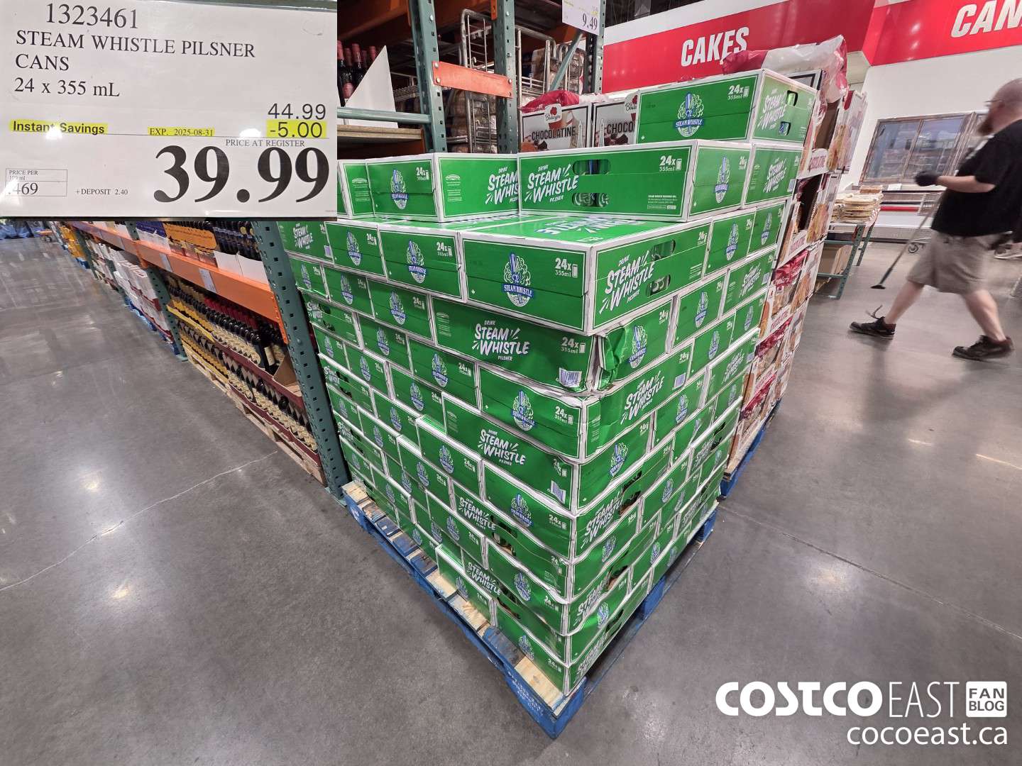 1323461 STEAM WHISTLE PILSNER CANS 24 x 355 mL ($5.00 INSTANT SAVINGS EXPIRES ON 2025-08-31) $39.99