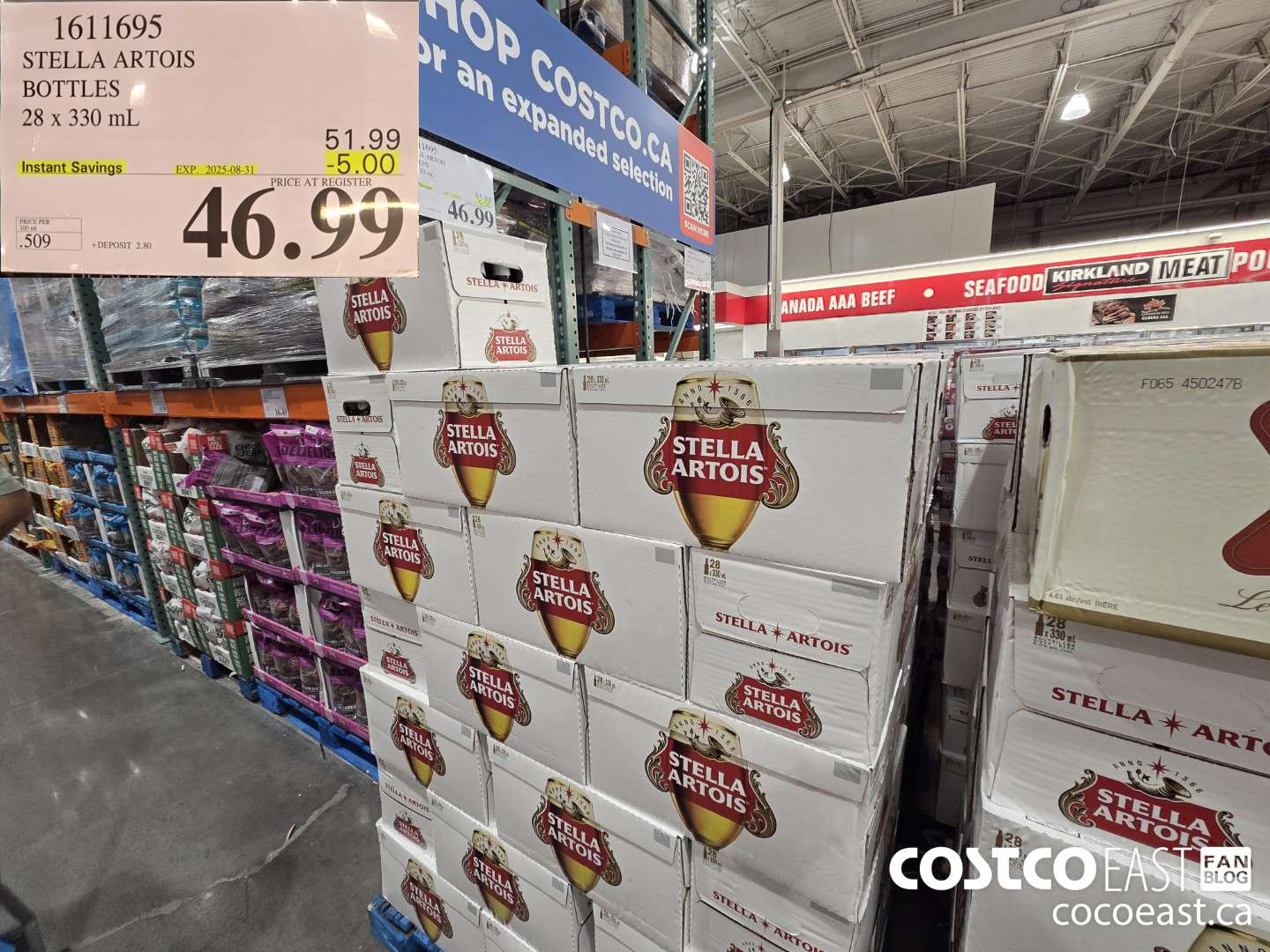 1611695 STELLA ARTOIS BOTTLES 28 x 330 mL ($5.00 INSTANT SAVINGS EXPIRES ON 2025-08-31) $46.99