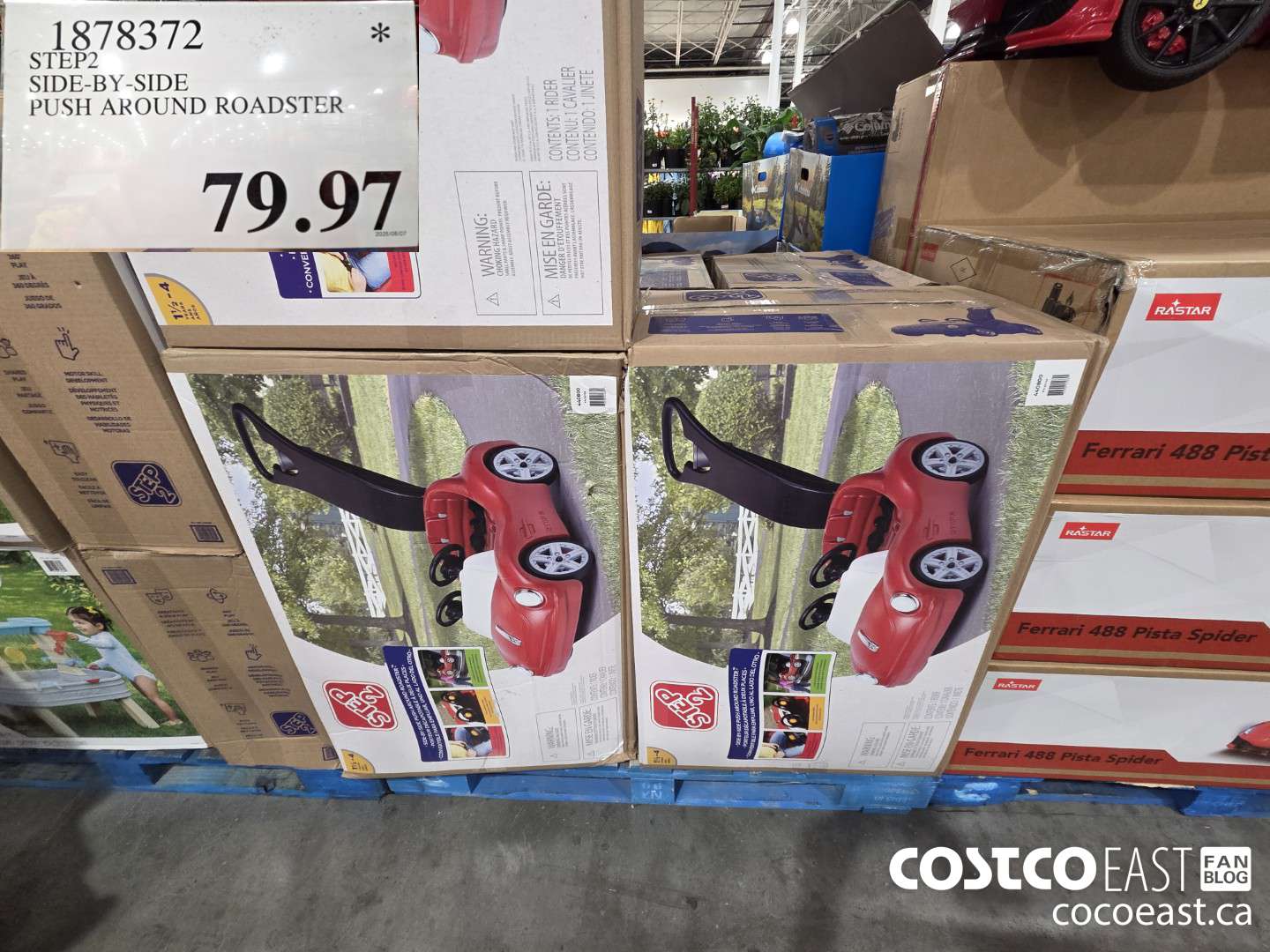 1878372 STEP2 SIDE-BY-SIDE PUSH AROUND ROADSTER ($20.00 INSTANT SAVINGS) $79.97