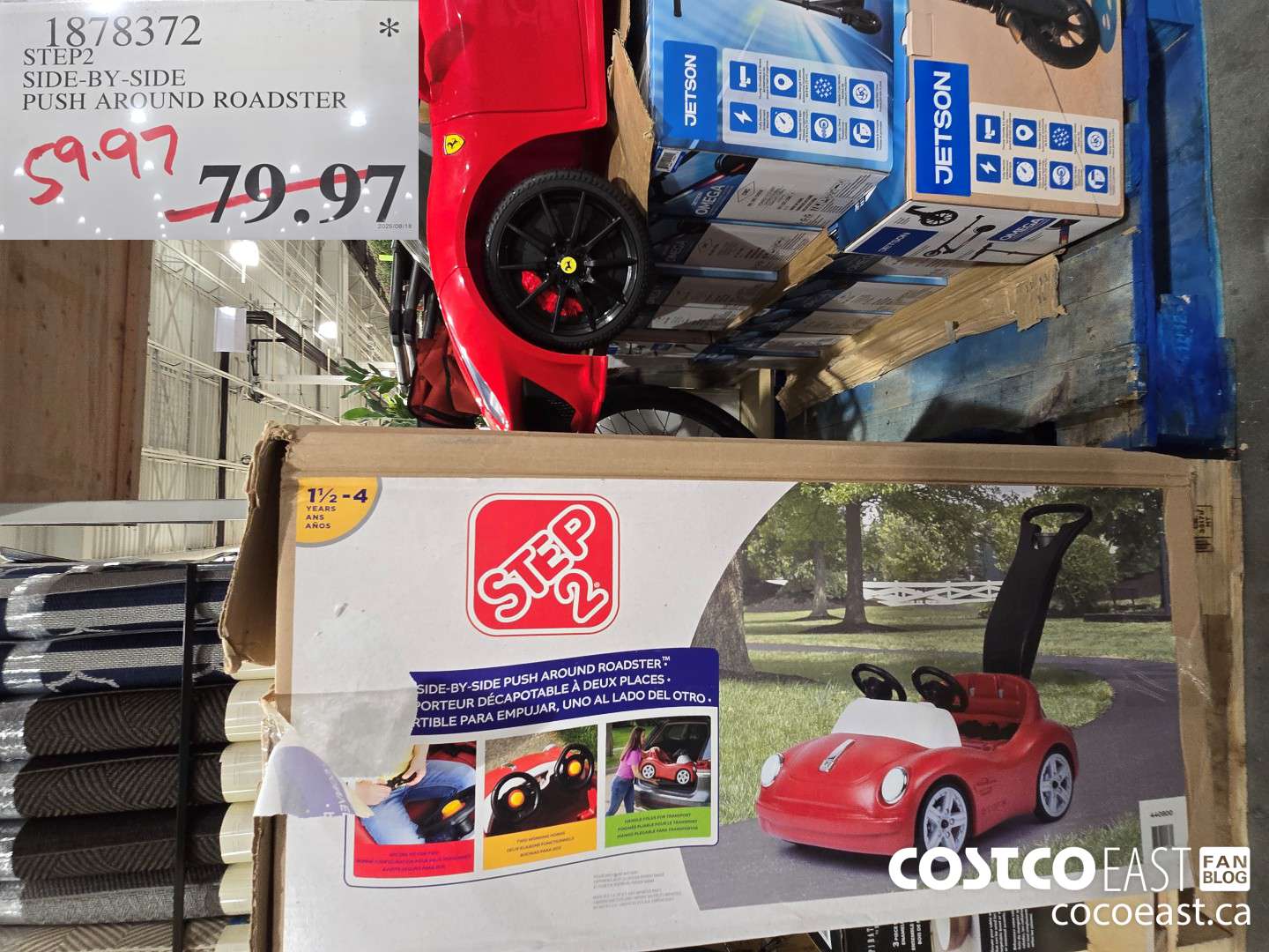 1878372 STEP2 SIDE-BY-SIDE PUSH AROUND ROADSTER $59.97