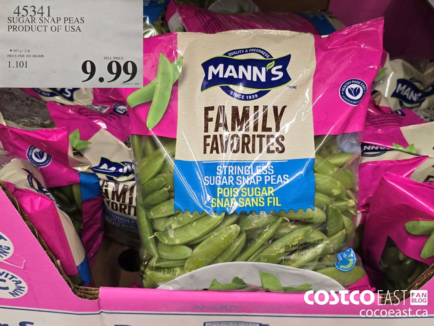 45341 SUGAR SNAP PEAS PRODUCT OF GUATEMALA $9.99