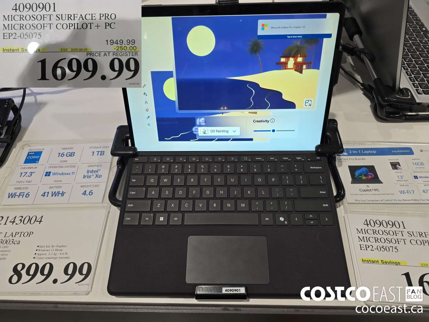 4090901 SURFACE PRO BUNDLE MICROSOFT COPILOT+ PC EP2-05075 ($250.00 INSTANT SAVINGS EXPIRES ON 2025-08-03) $1699.99