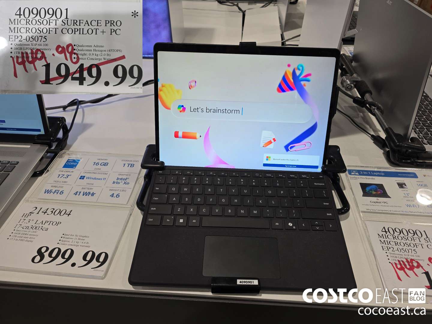 4090901 SURFACE PRO BUNDLE MICROSOFT COPILOT+ PC EP2-05075 $1449.98