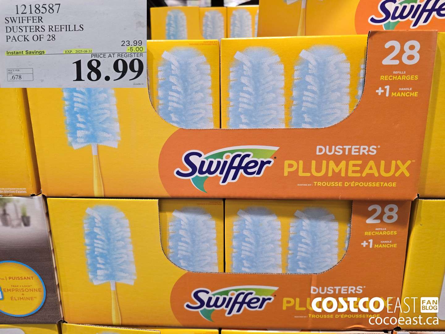 1218587 SWIFFER DUSTERS REFILLS PACK OF 28 ($5.00 INSTANT SAVINGS EXPIRES ON 2025-08-31) $18.99