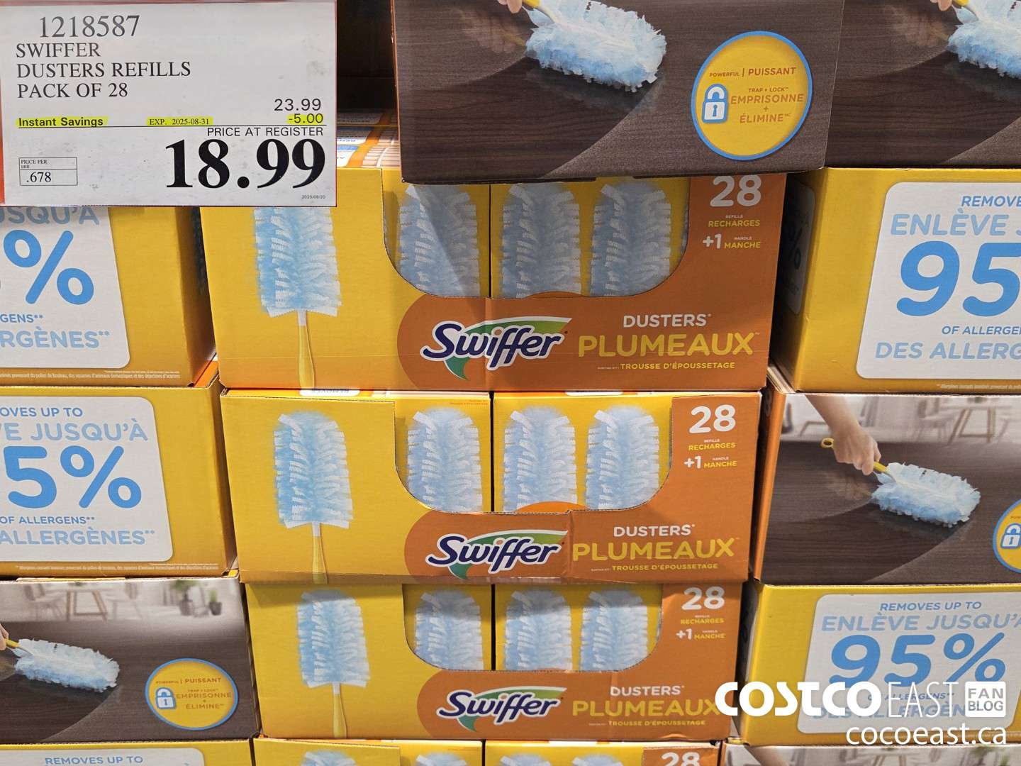 1218587 SWIFFER DUSTERS REFILLS PACK OF 28 ($5.00 INSTANT SAVINGS EXPIRES ON 2025-08-31) $18.99