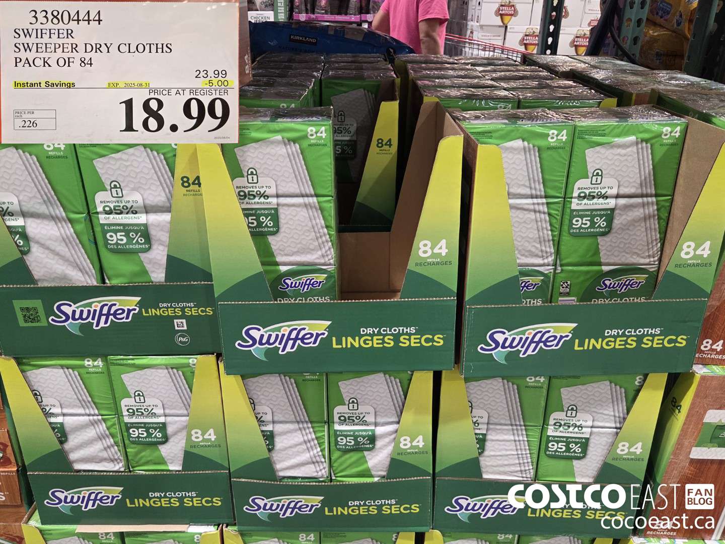 3380444 SWIFFER SWEEPER DRY CLOTHS PACK OF 84 ($5.00 INSTANT SAVINGS EXPIRES ON 2025-08-31) $18.99