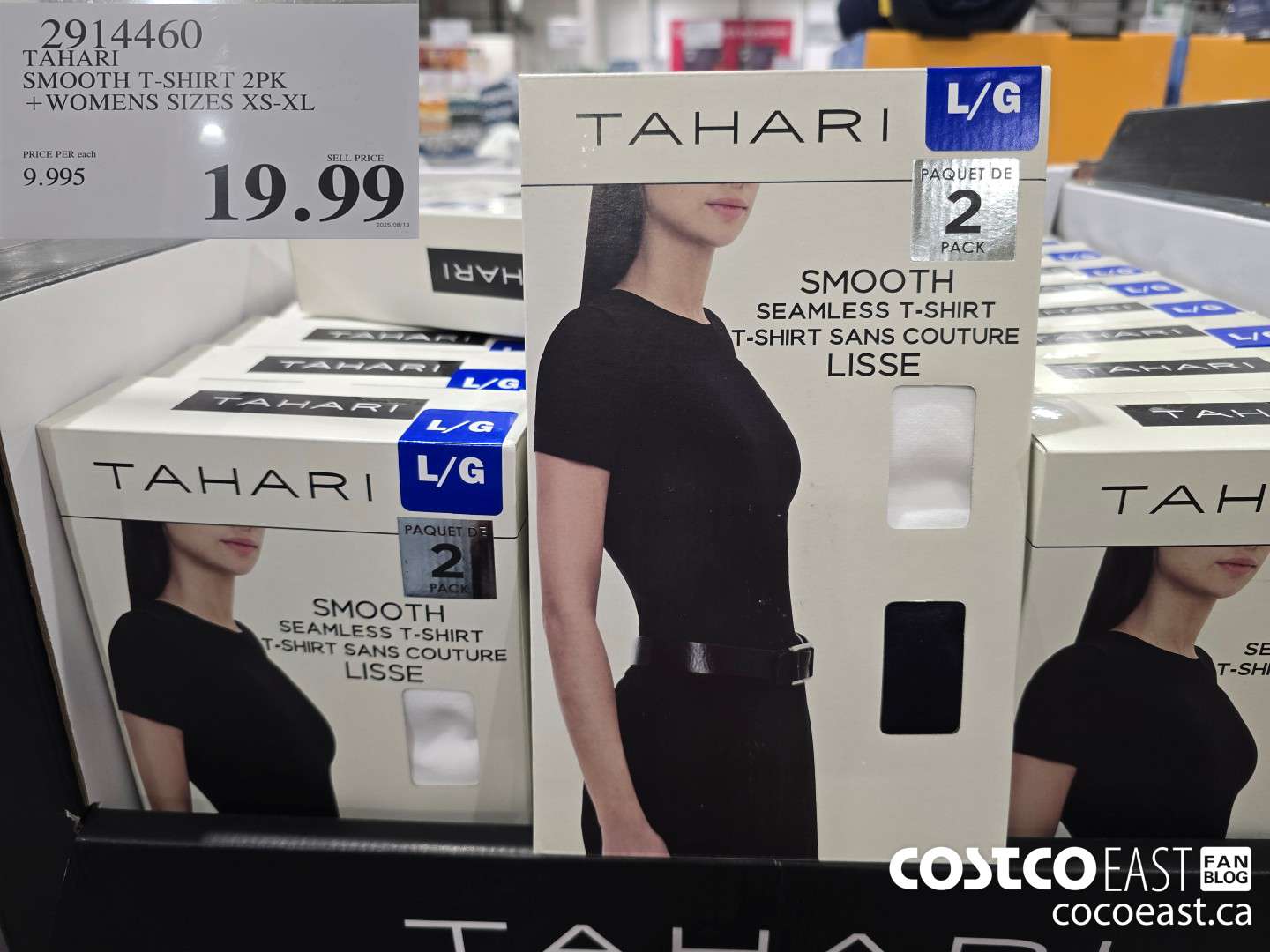 2914460 TAHARI SMOOTH T-SHIRT 2PK +WOMENS SIZES XS-XL $19.99