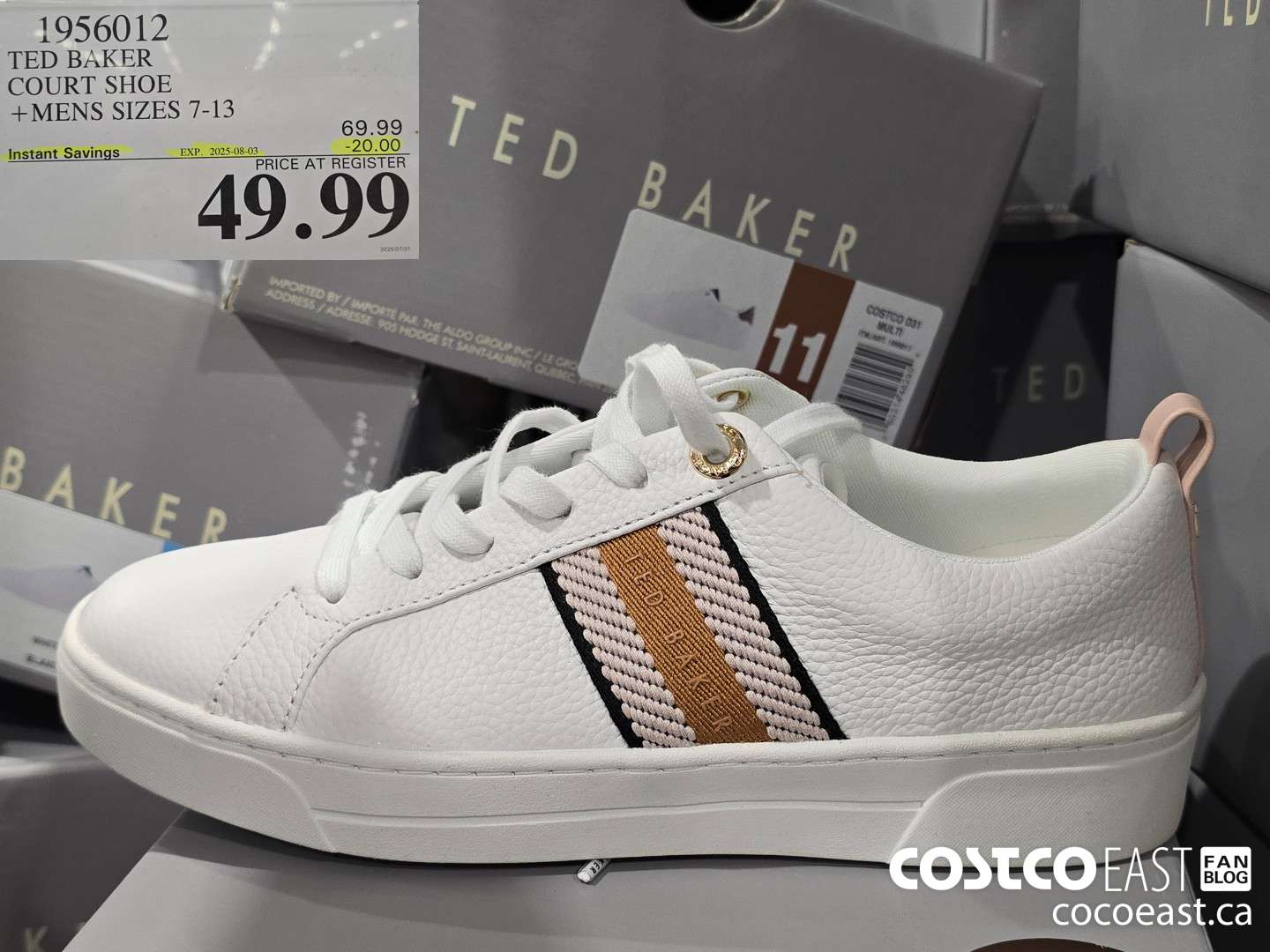 1956012 TED BAKER COURT SHOE +MENS SIZES 7-13 ($20.00 INSTANT SAVINGS EXPIRES ON 2025-08-03) $49.99