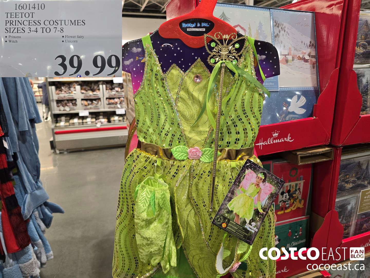 1601410 TEETOT PRINCESS COSTUMES SIZES 3/4 TO 7/8 $39.99