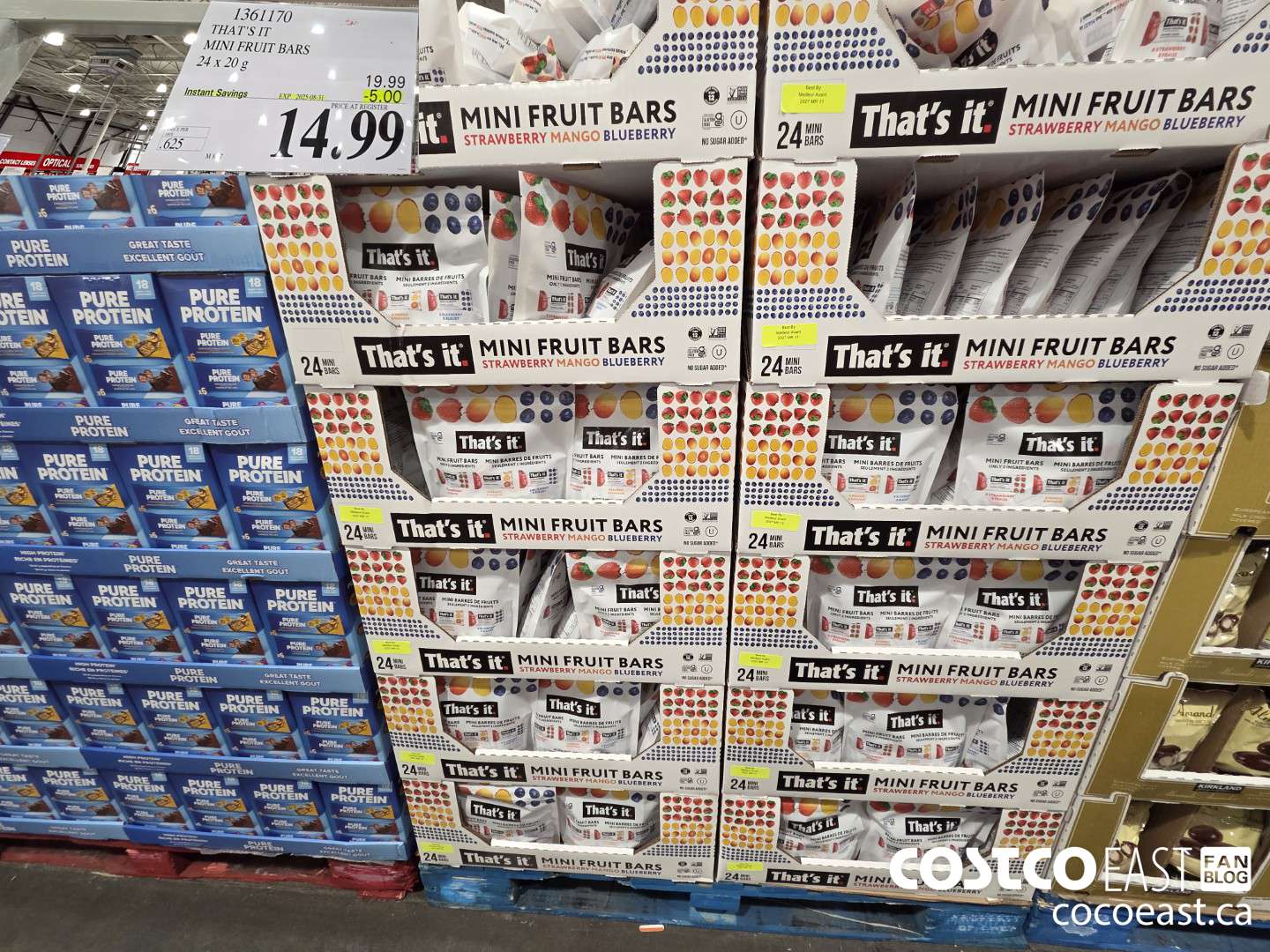 1361170 THAT'S IT MINI FRUIT BARS 24 x 20 g ($5.00 INSTANT SAVINGS EXPIRES ON 2025-08-31) $14.99