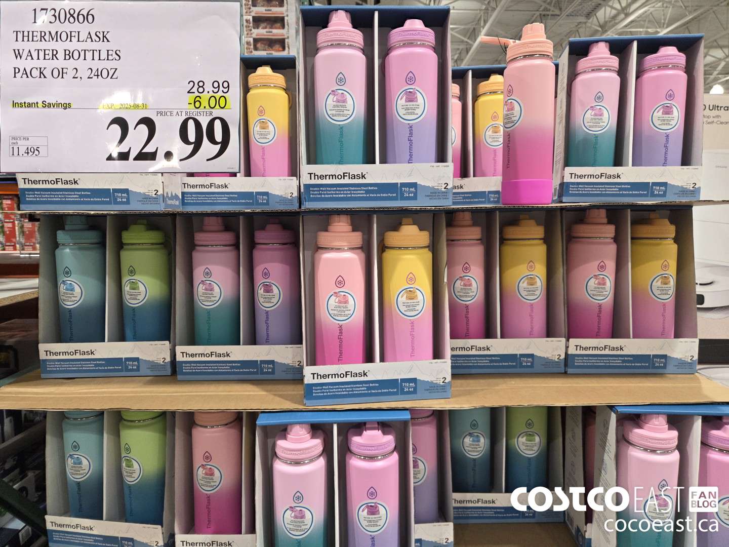 1730866 THERMOFLASK WATER BOTTLES PACK OF 2, 24 OZ ($6.00 INSTANT SAVINGS EXPIRES ON 2025-08-31) $22.99