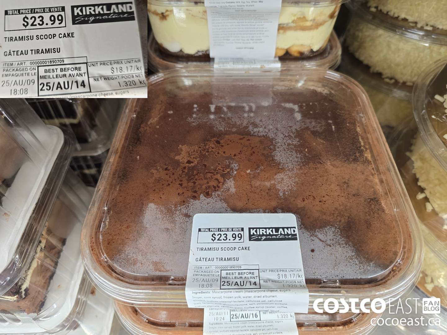 1890709 TIRAMISU SCOOP CAKE $23.99