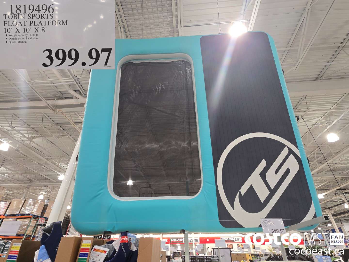 1819496 TOBIN SPORTS FLOAT PLATFORM 10' X 10' X 8' $399.97