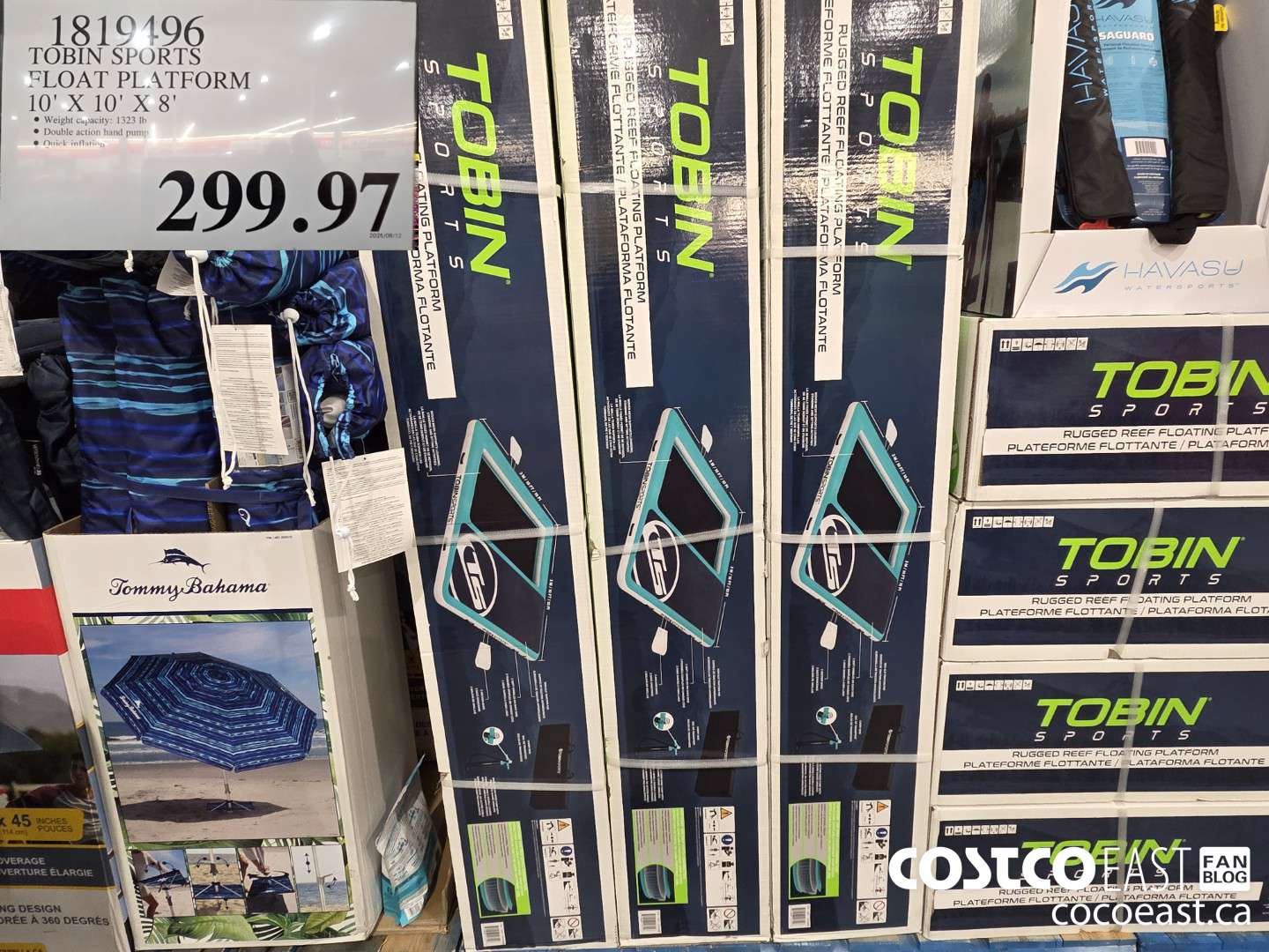 1819496 TOBIN SPORTS FLOAT PLATFORM 10' X 10' X 8' $299.97