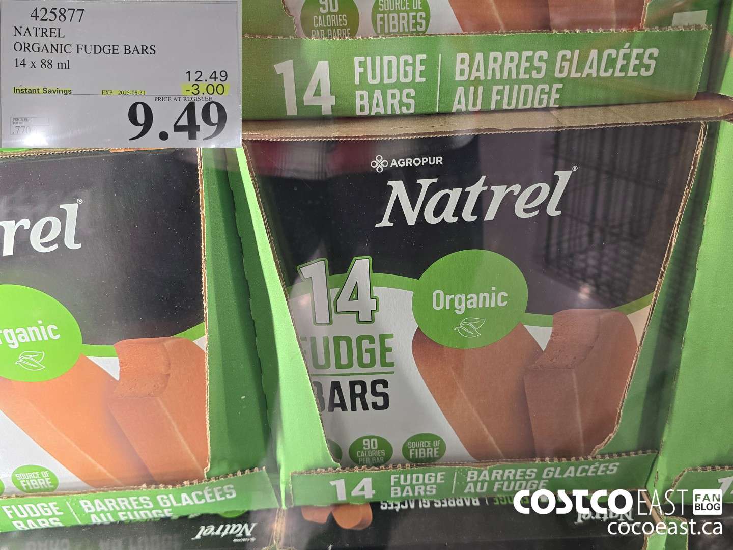 425877 TRADITIONS ORGANIC FUDGE BARS 14 x 88 ML ($3.00 INSTANT SAVINGS EXPIRES ON 2025-08-31) $9.49