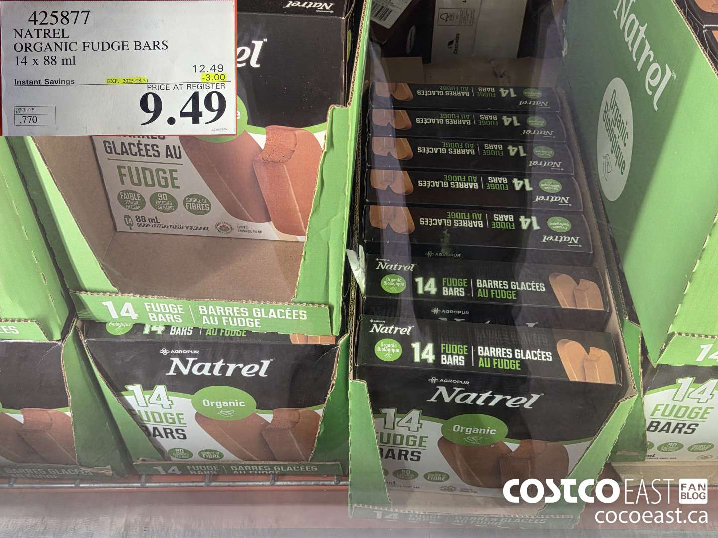 425877 TRADITIONS ORGANIC FUDGE BARS 14 x 88 ML ($3.00 INSTANT SAVINGS EXPIRES ON 2025-08-31) $9.49