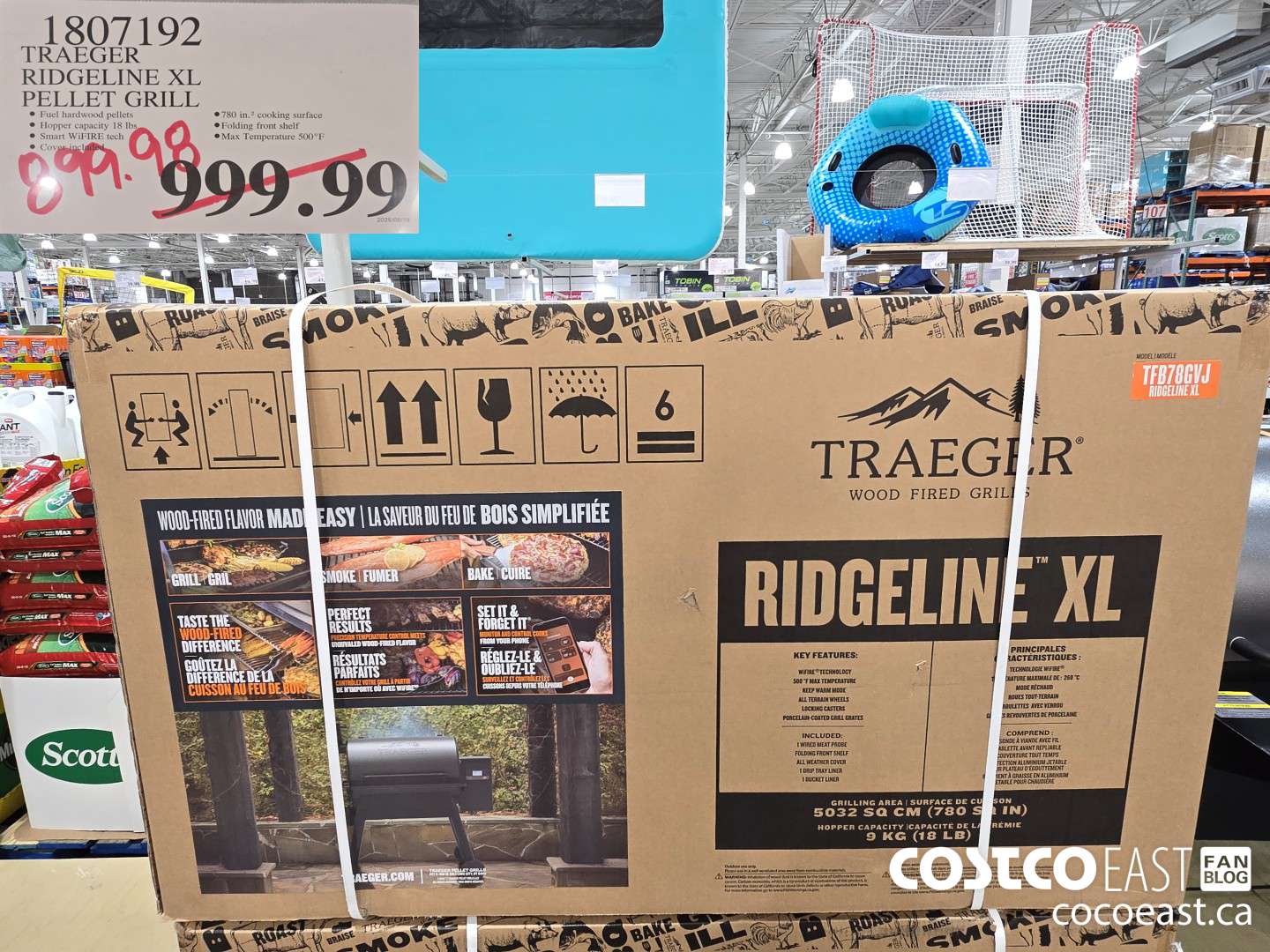 1807192 TRAEGER RIDGELINE XL PELLET GRILL $899.98