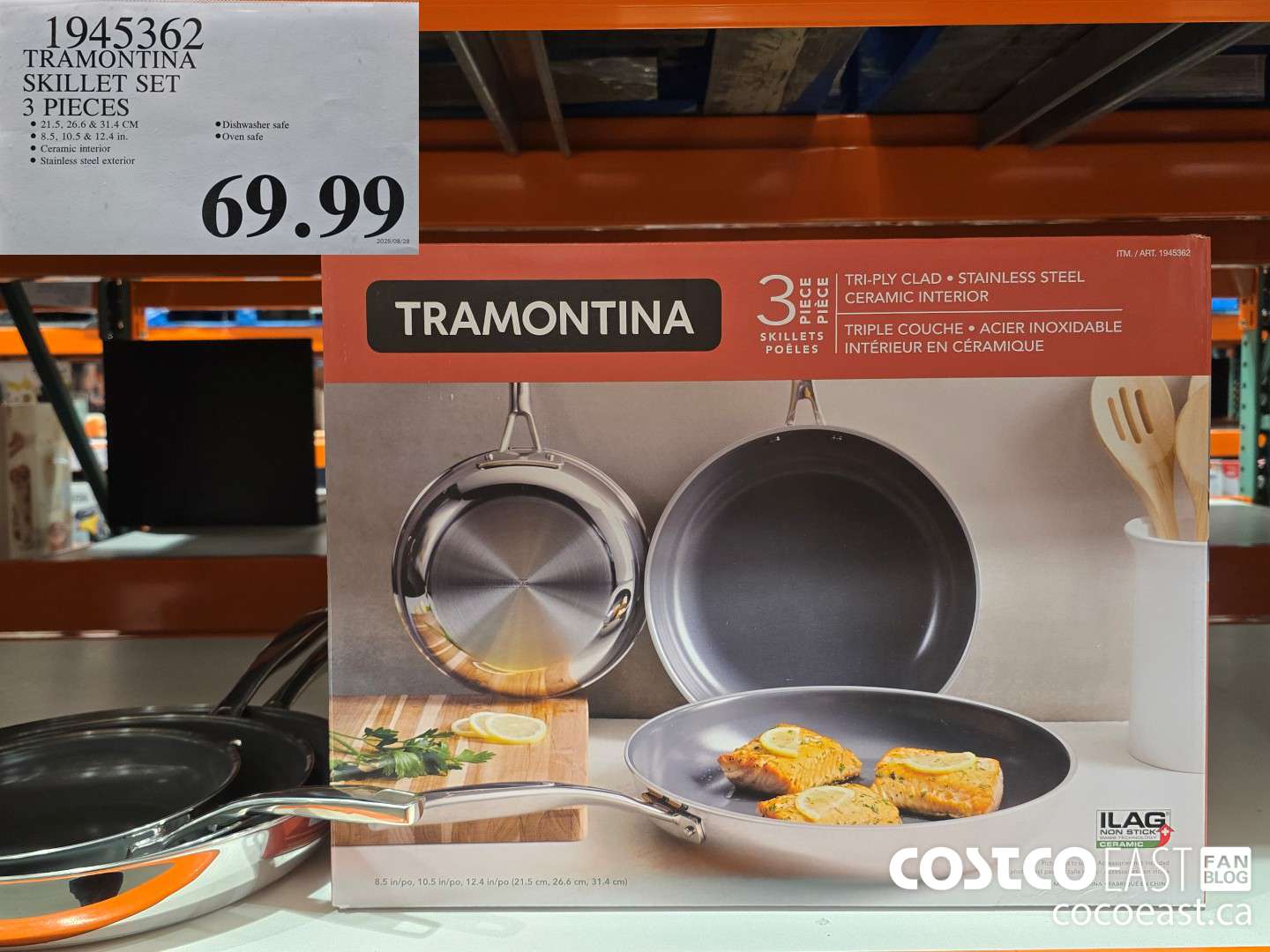 1945362 TRAMONTINA SKILLET SET 3 PIECES $69.99