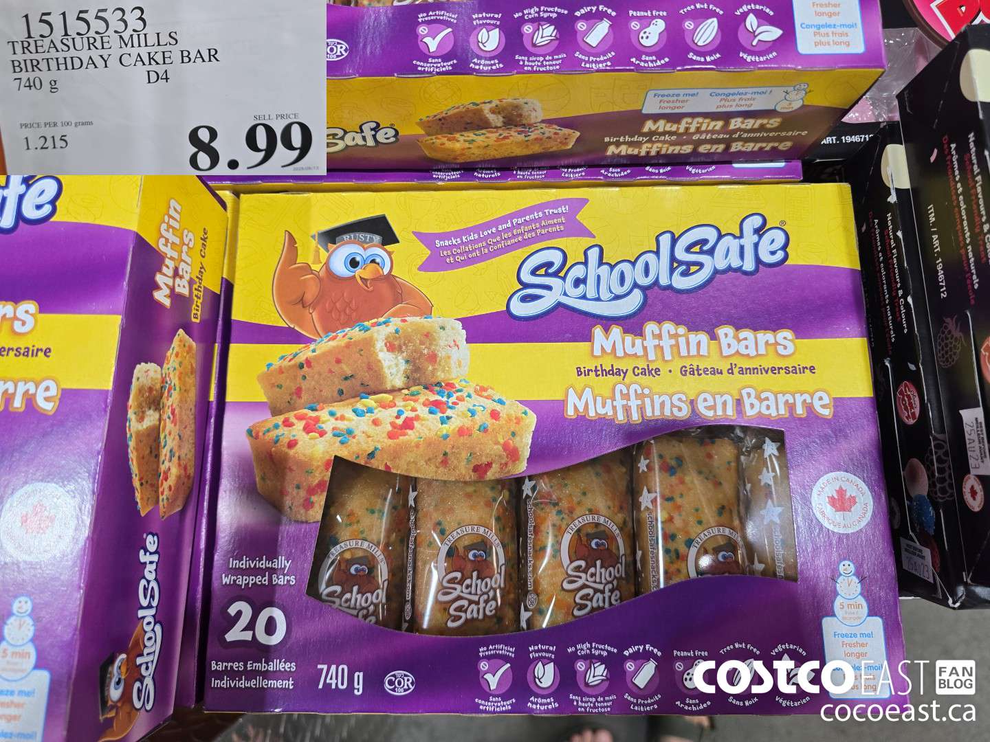 1515533 TREASURE MILLS BIRTHDAY CAKE BAR 740 g $8.99