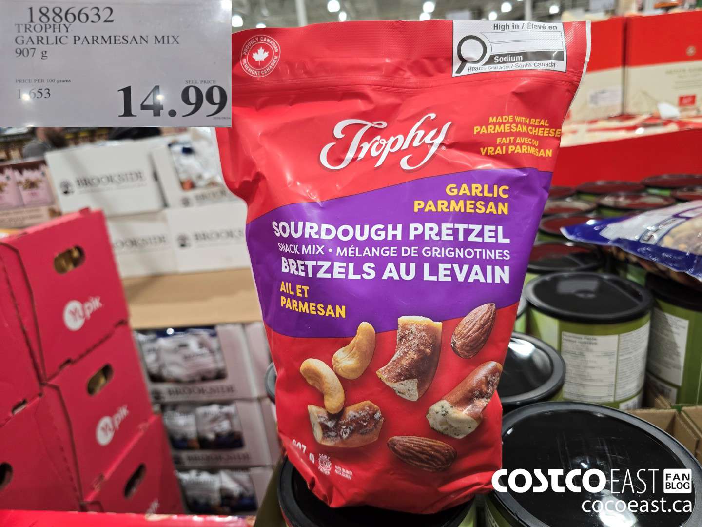 1886632 TROPHY GARLIC PARMESAN MIX 907 g $14.99