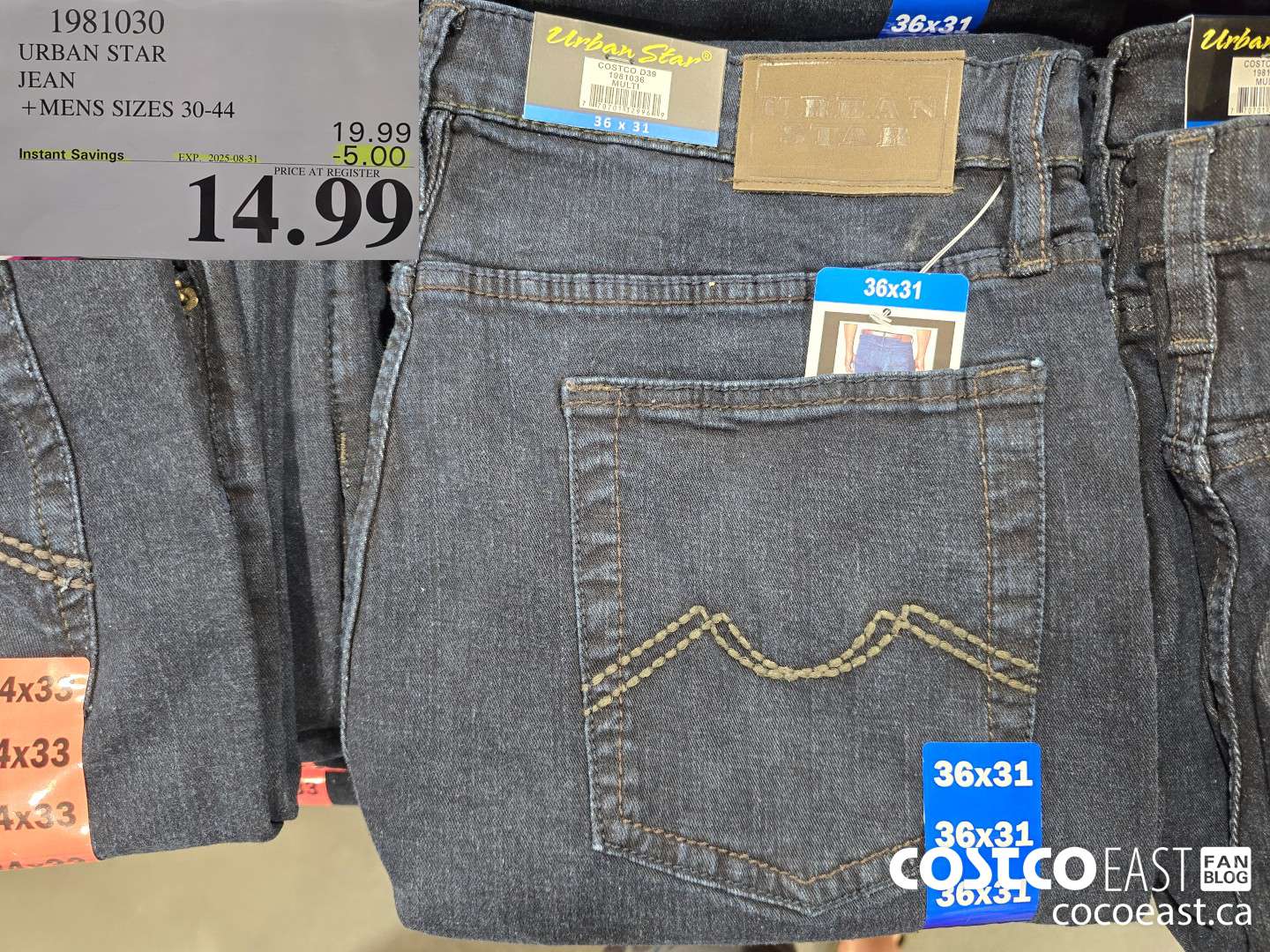 1981030 URBAN STAR JEAN +MENS SIZES 30-44 ($5.00 INSTANT SAVINGS EXPIRES ON 2025-08-31) $14.99
