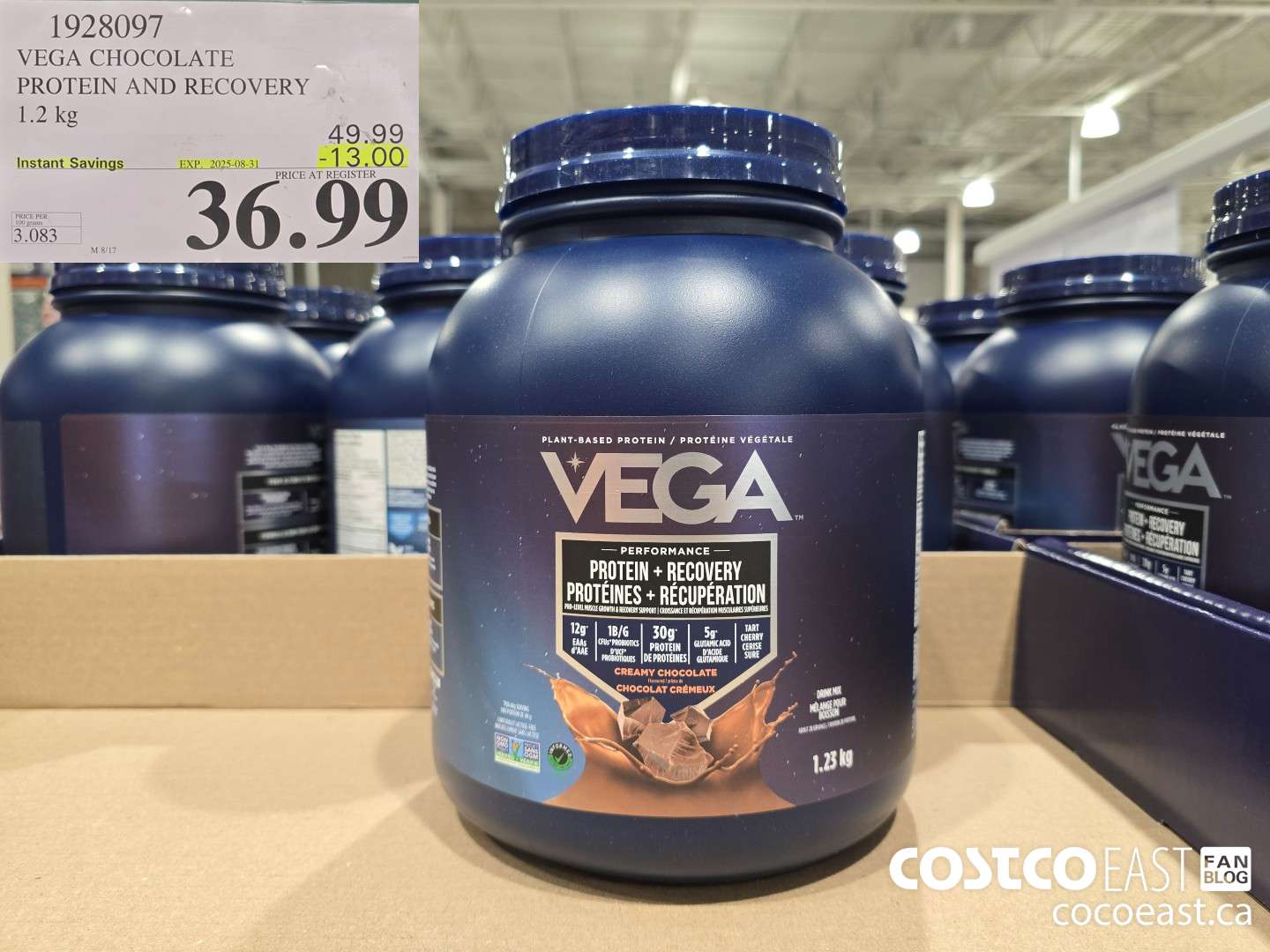 1928097 VEGA CHOCOLATE PROTEIN AND RECOVERY 1.2 KG ($13.00 INSTANT SAVINGS EXPIRES ON 2025-08-31) $36.99