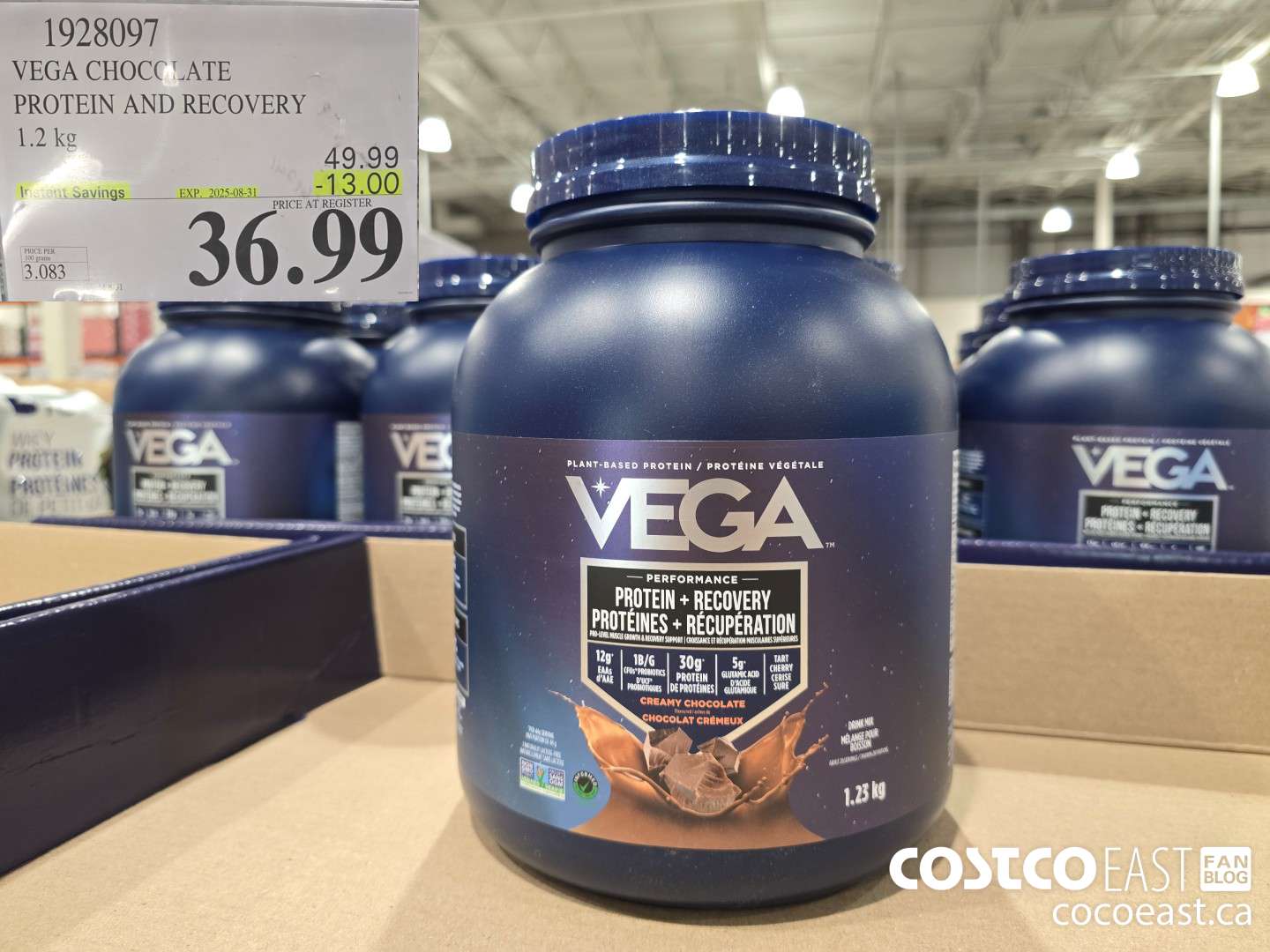 1928097 VEGA CHOCOLATE PROTEIN AND RECOVERY 1.2 KG ($13.00 INSTANT SAVINGS EXPIRES ON 2025-08-31) $36.99